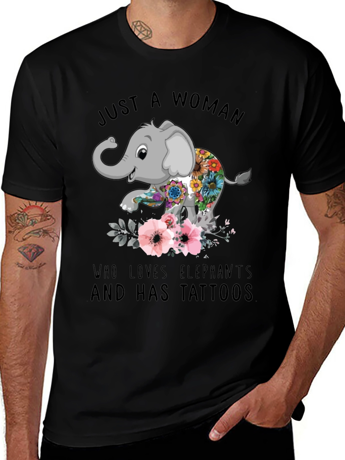 Elephant & Tattoo Lover T-Shirt