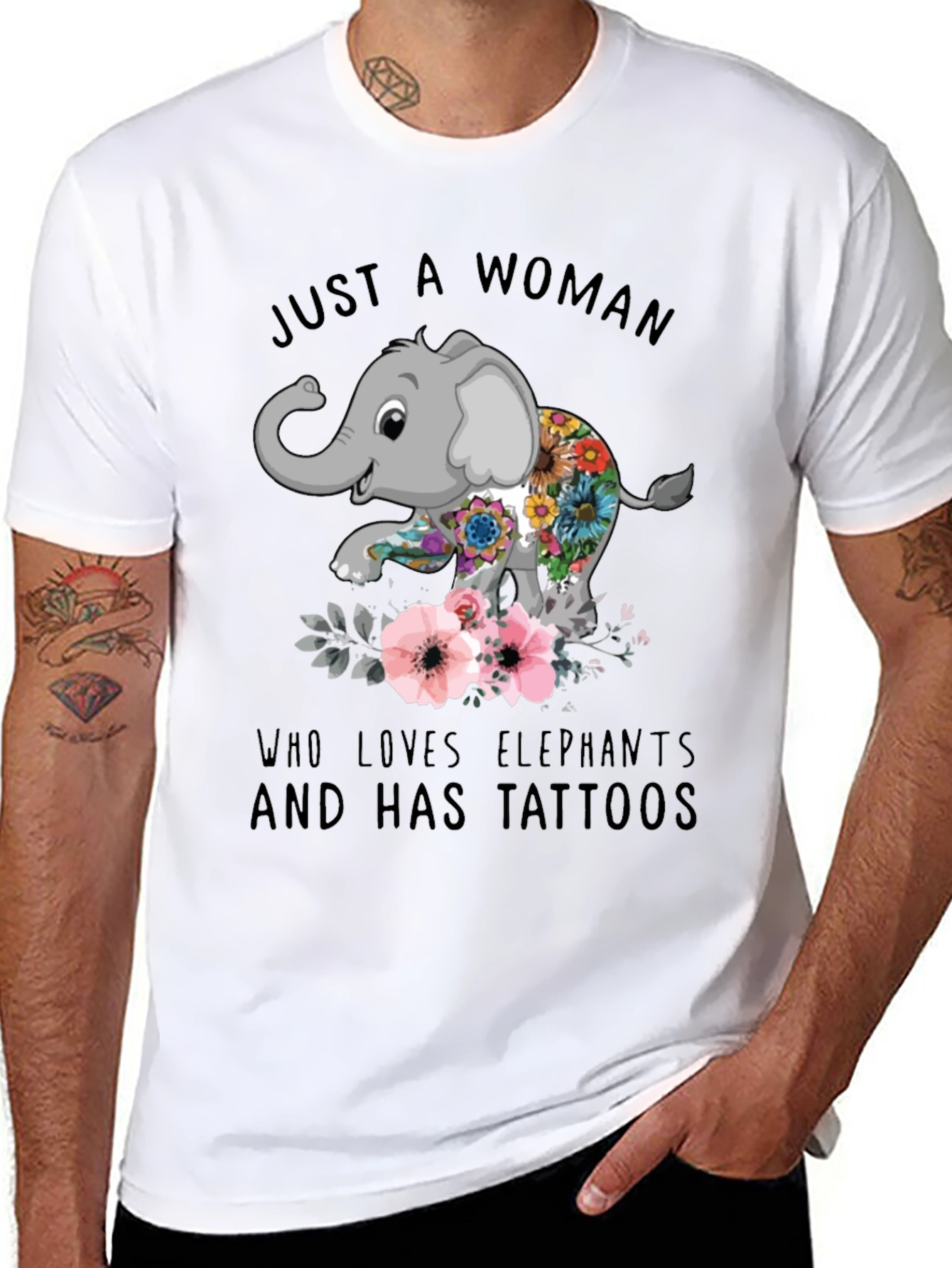 Elephant & Tattoo Lover T-Shirt