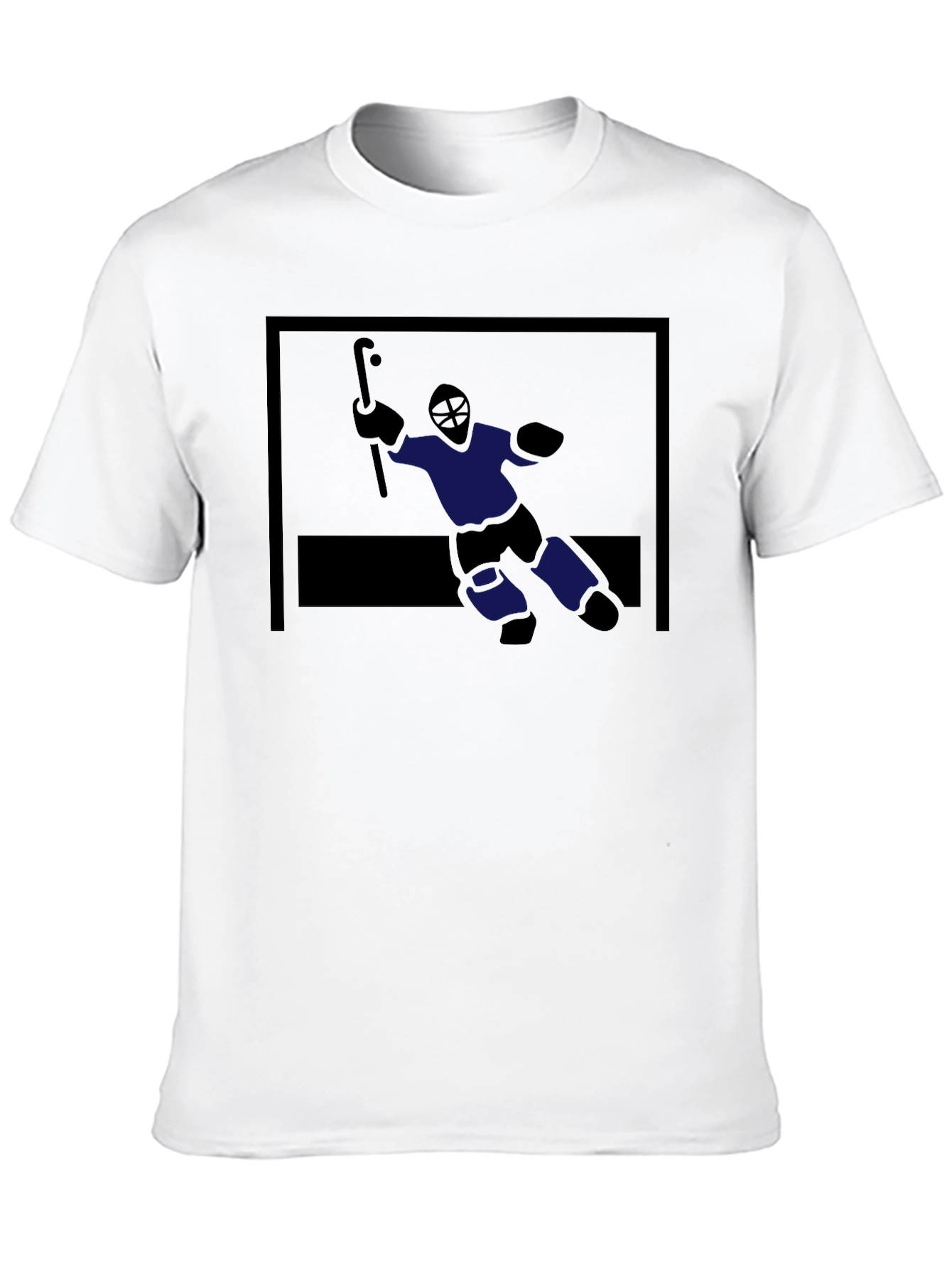 Hockey Goalie Graphic Tee - Black