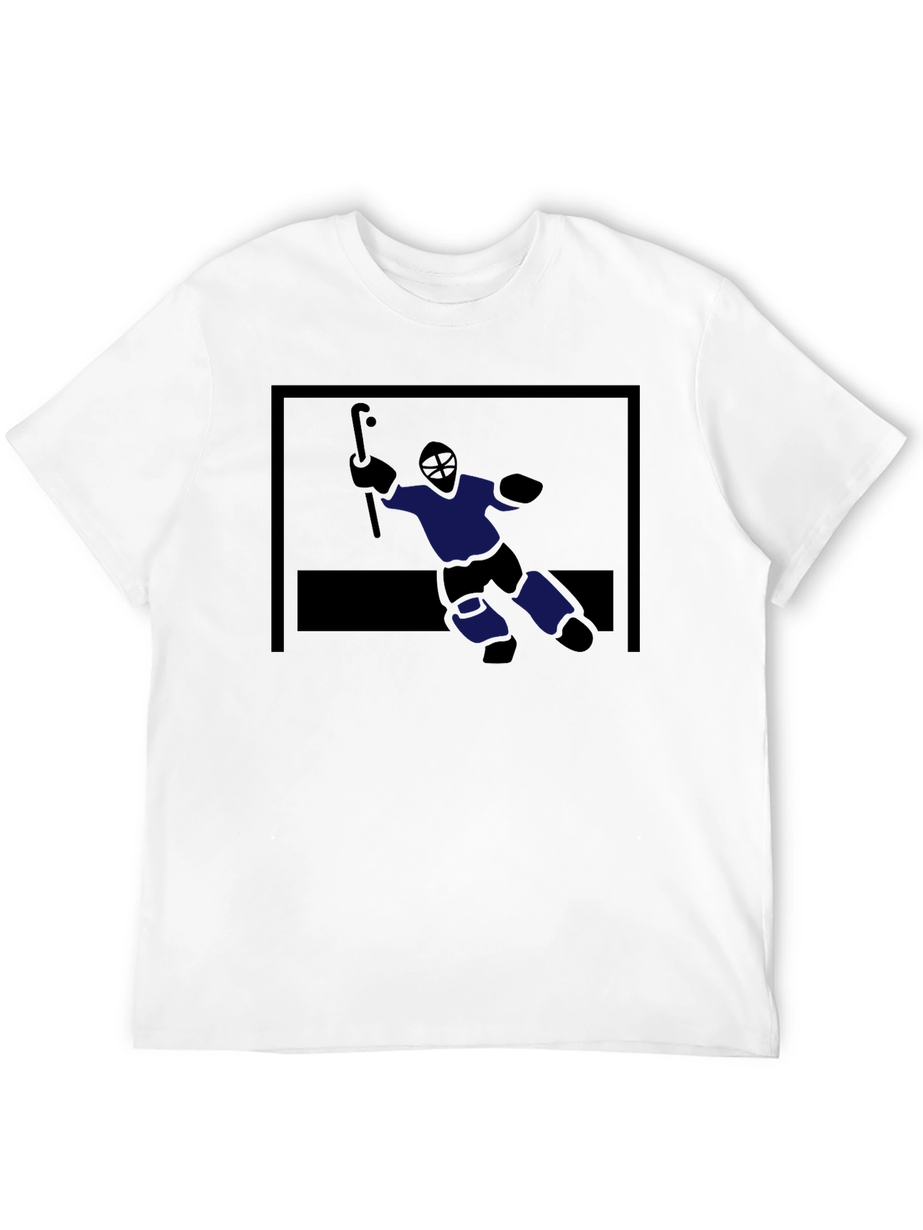 Hockey Goalie Graphic Tee - Black