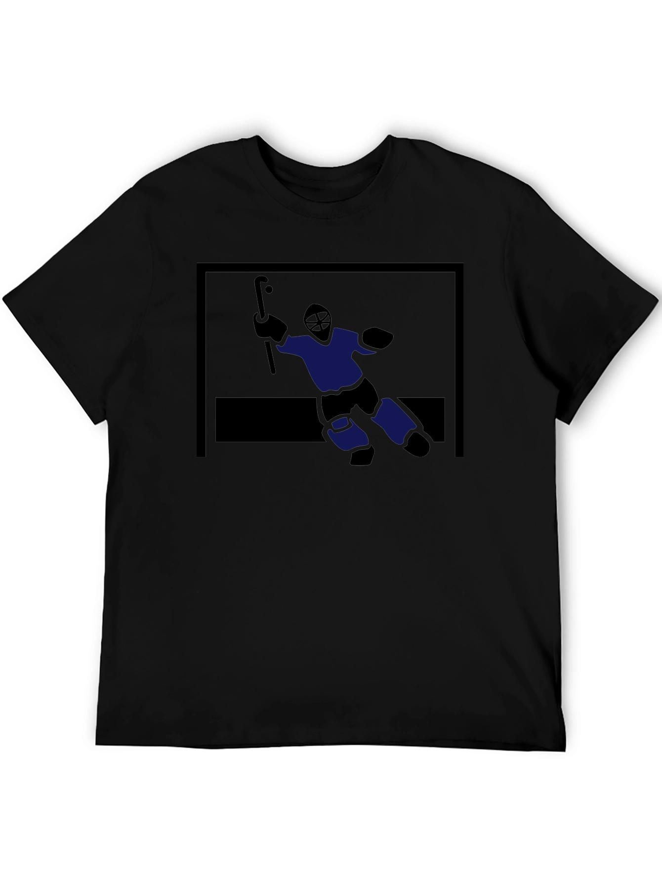 Hockey Goalie Graphic Tee - Black