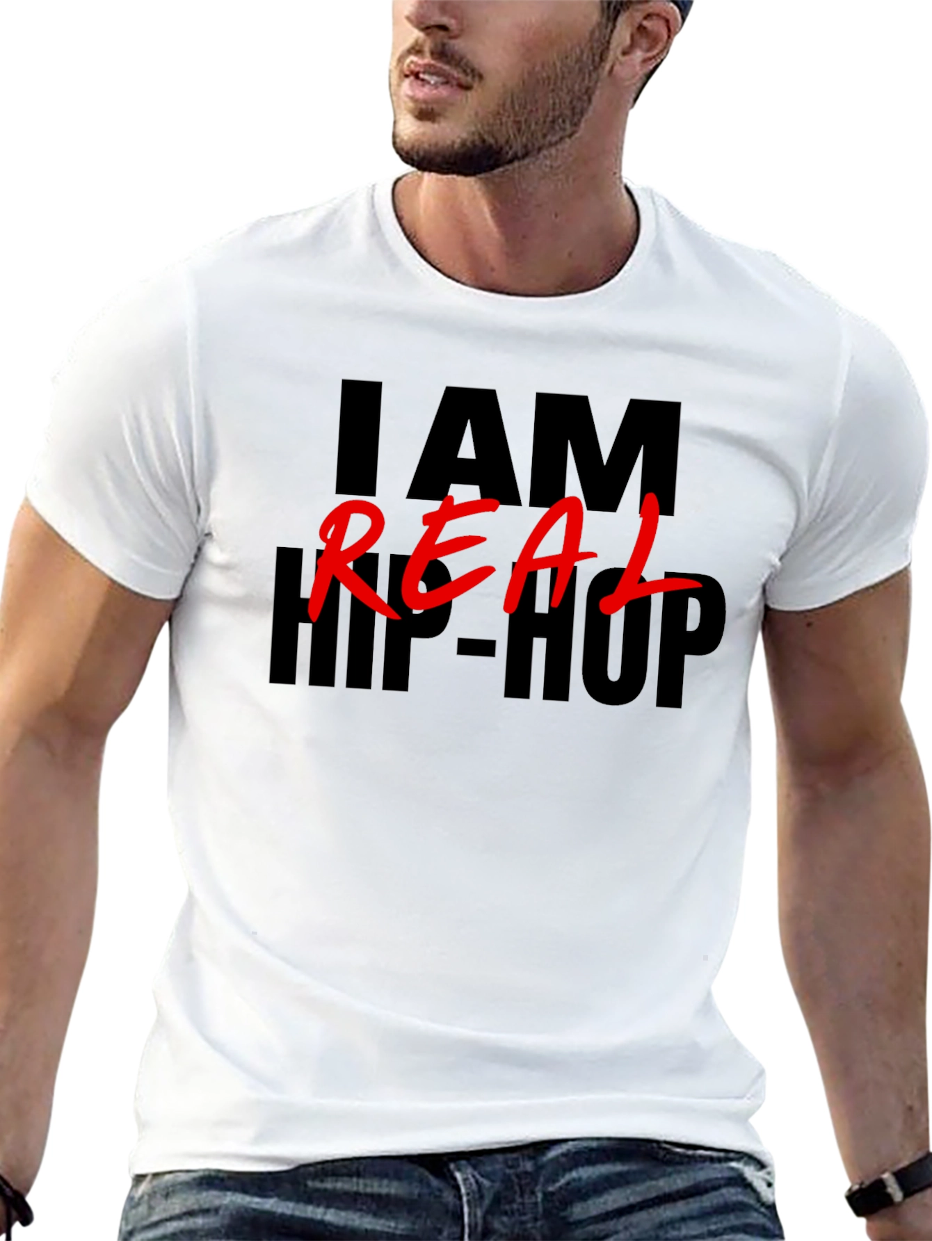 I am Real Hip Hop Black T-Shirt