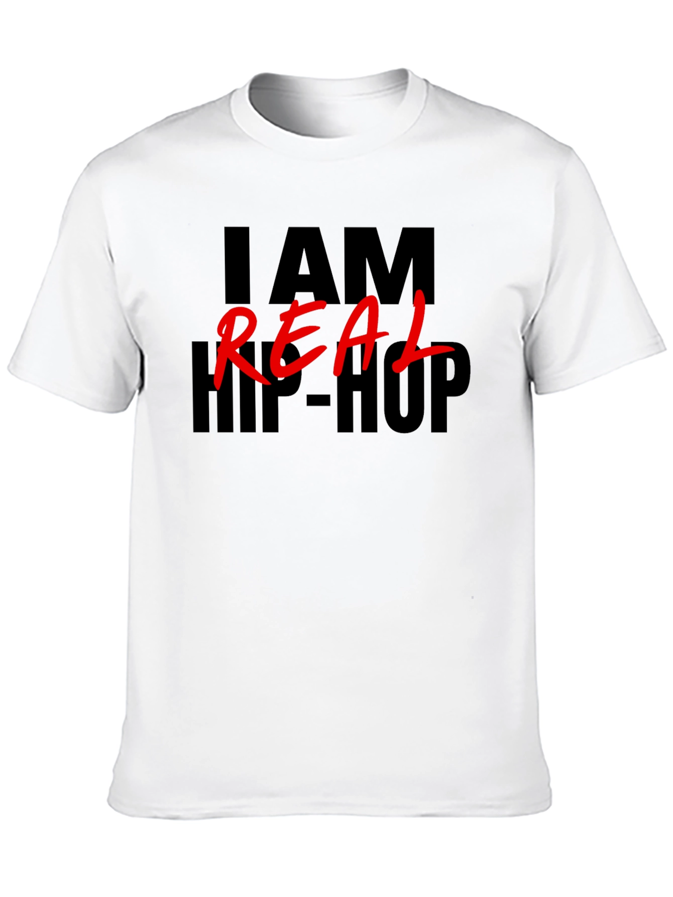I am Real Hip Hop Black T-Shirt