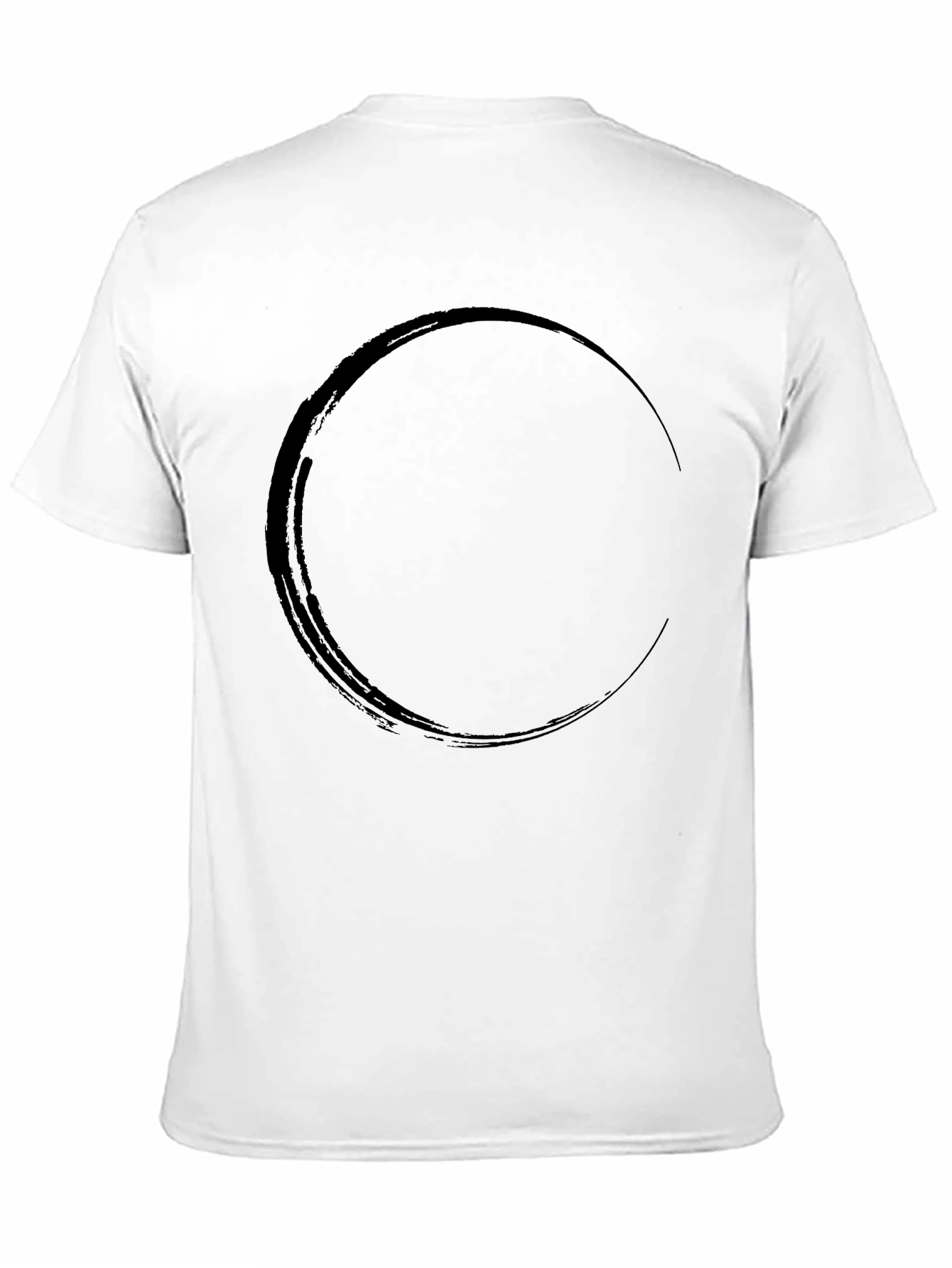 Modern Black T-Shirt with Circle Graphic