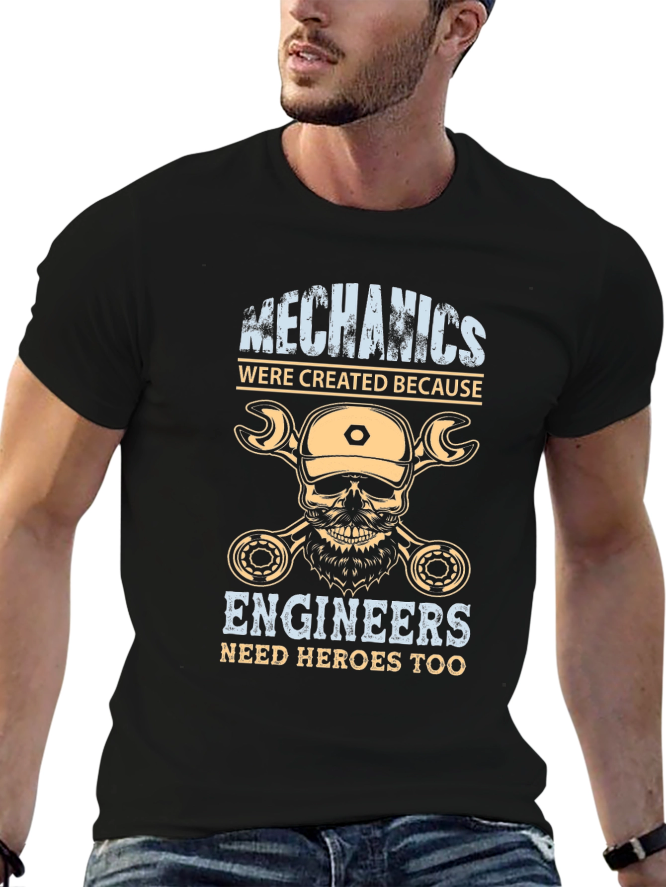 Mechanics/Engineers Graphic Tee - Mens Black T-Shirt