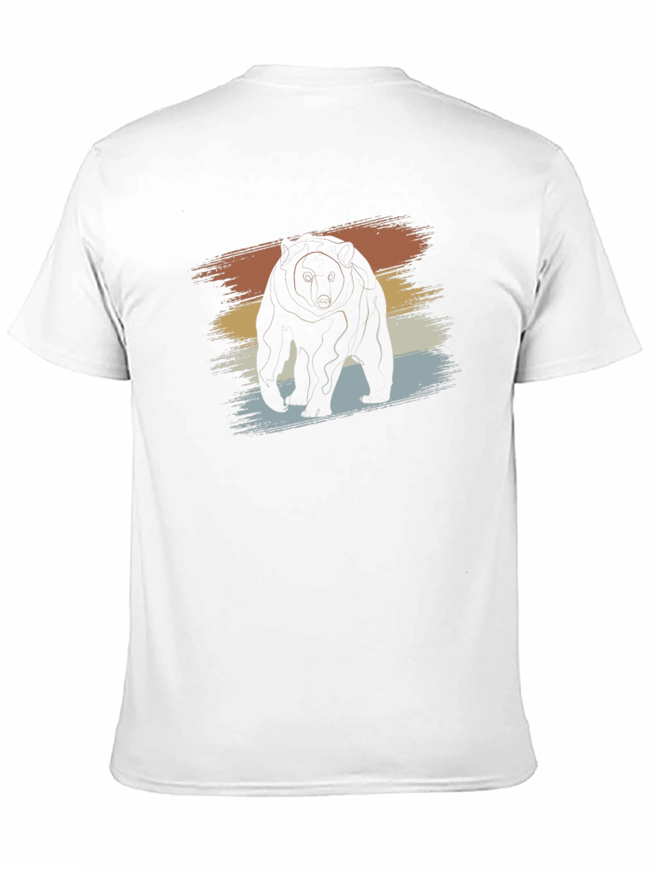 Retro Bear Graphic Tee - Black