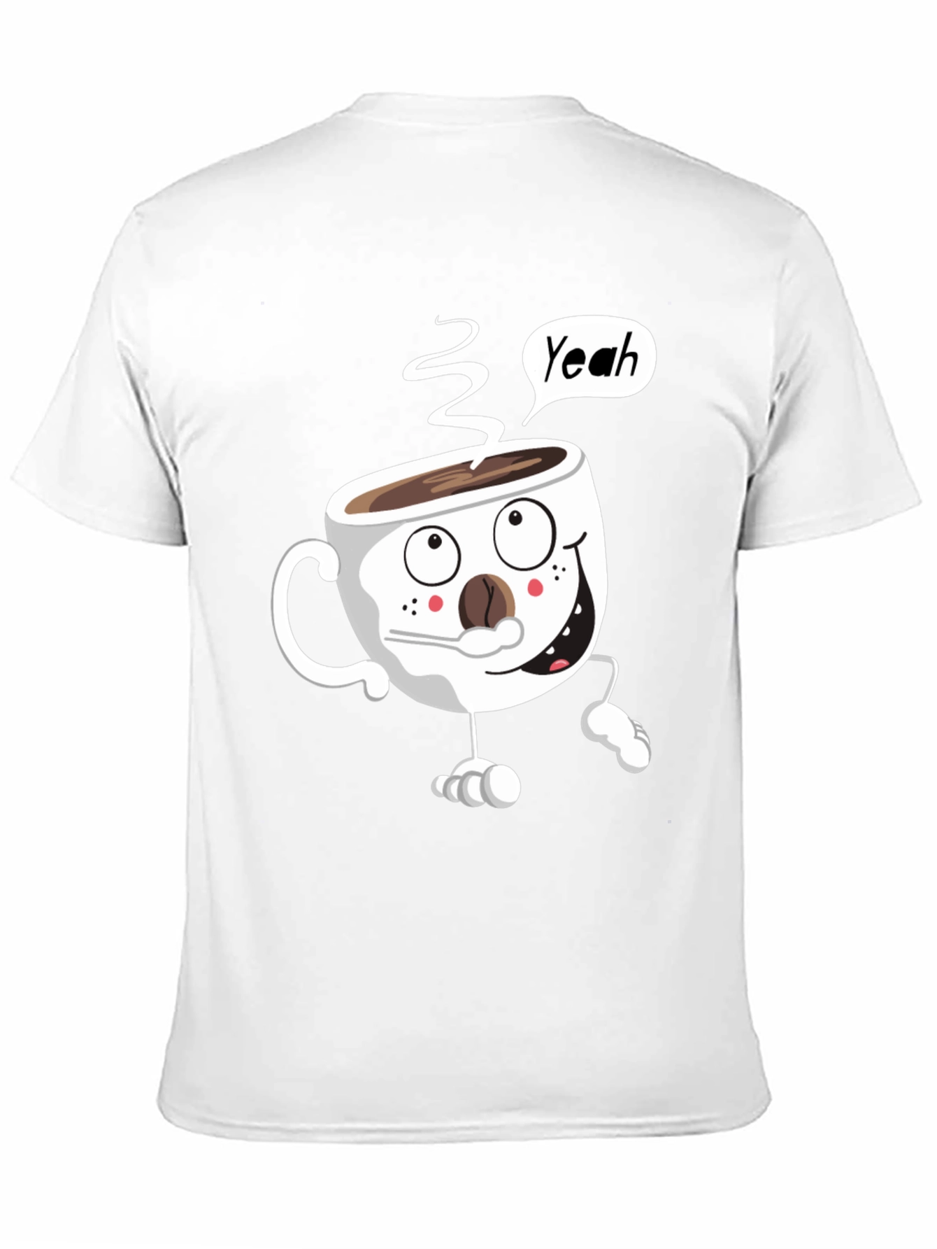 Funny Coffee Cup Cartoon T-Shirt