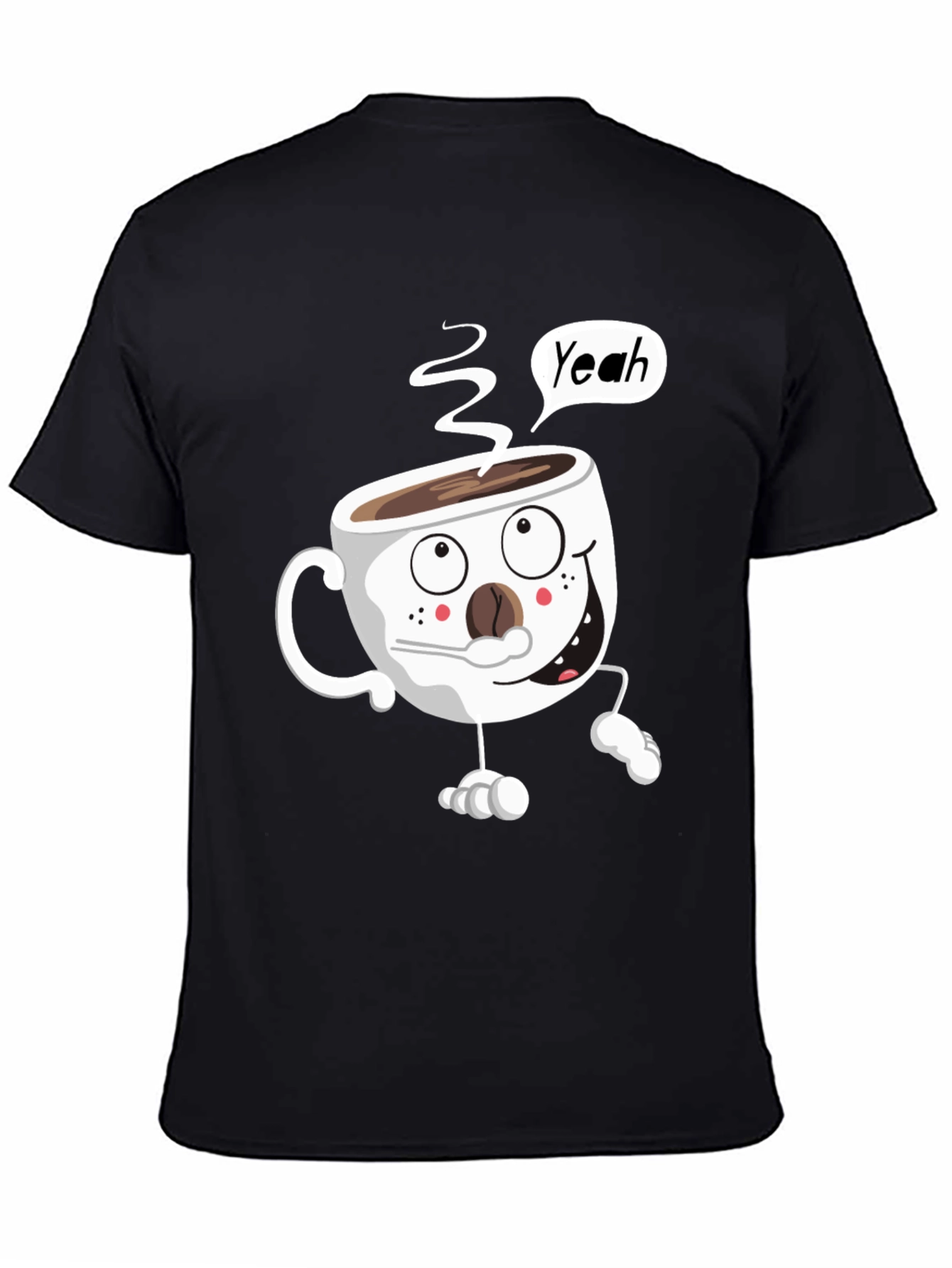 Funny Coffee Cup Cartoon T-Shirt