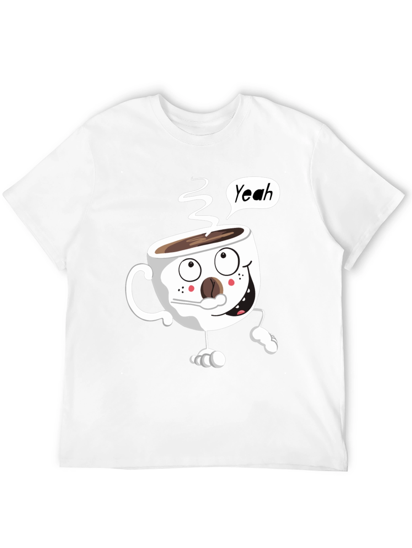 Funny Coffee Cup Cartoon T-Shirt