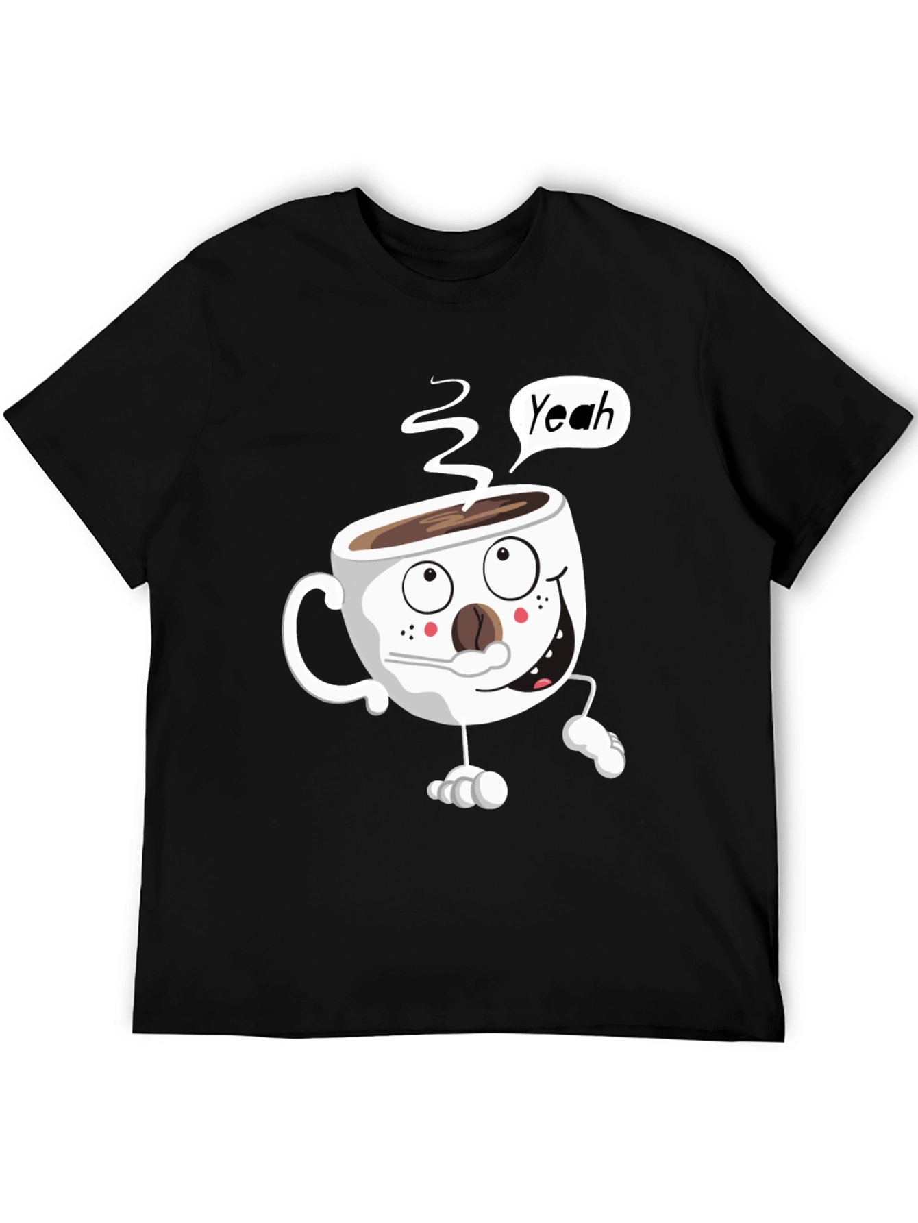 Funny Coffee Cup Cartoon T-Shirt