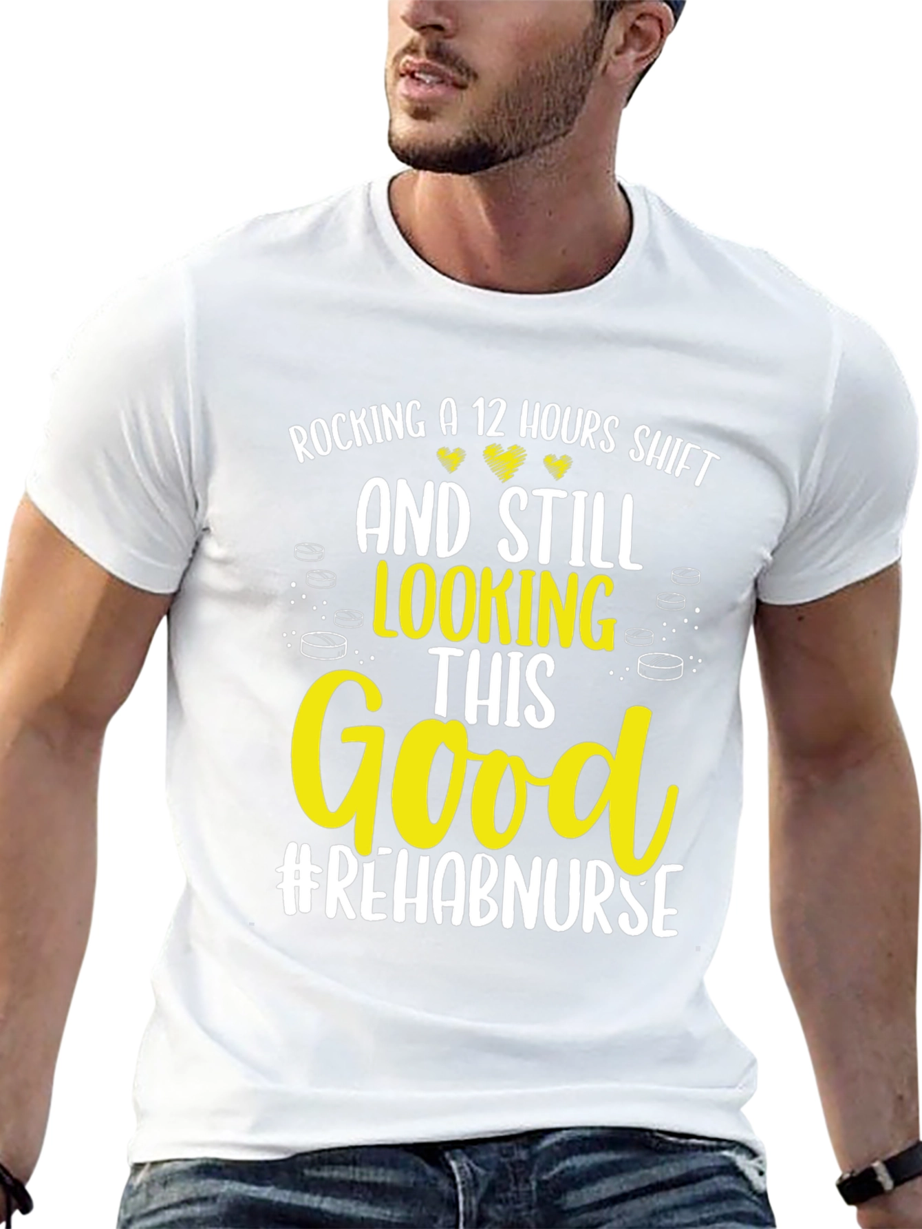 Rehab Nurse 12 Hour Shift Graphic T-Shirt