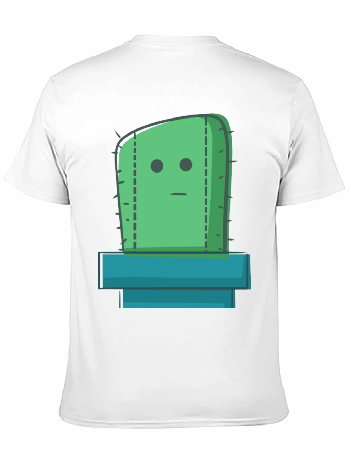 Cactus Graphic Tee - Black Cotton Casual Shirt