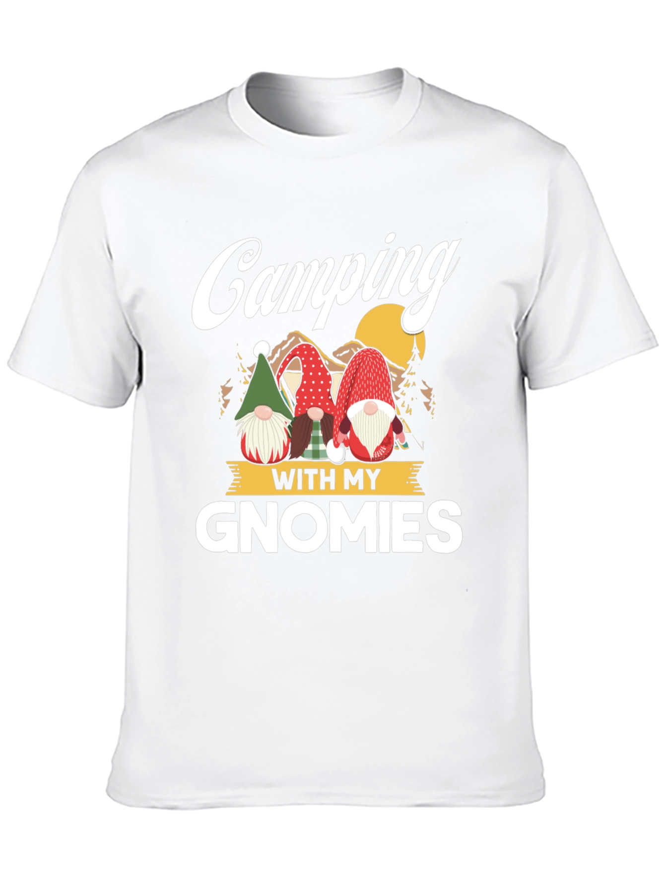Camping With My Gnomies Graphic Tee