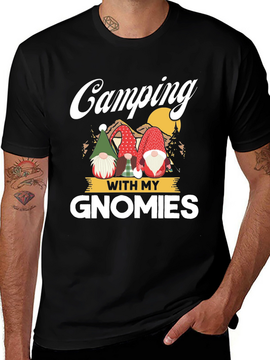 Camping With My Gnomies Graphic Tee