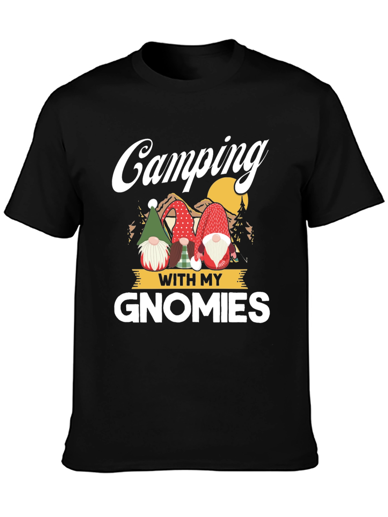 Camping With My Gnomies Graphic Tee