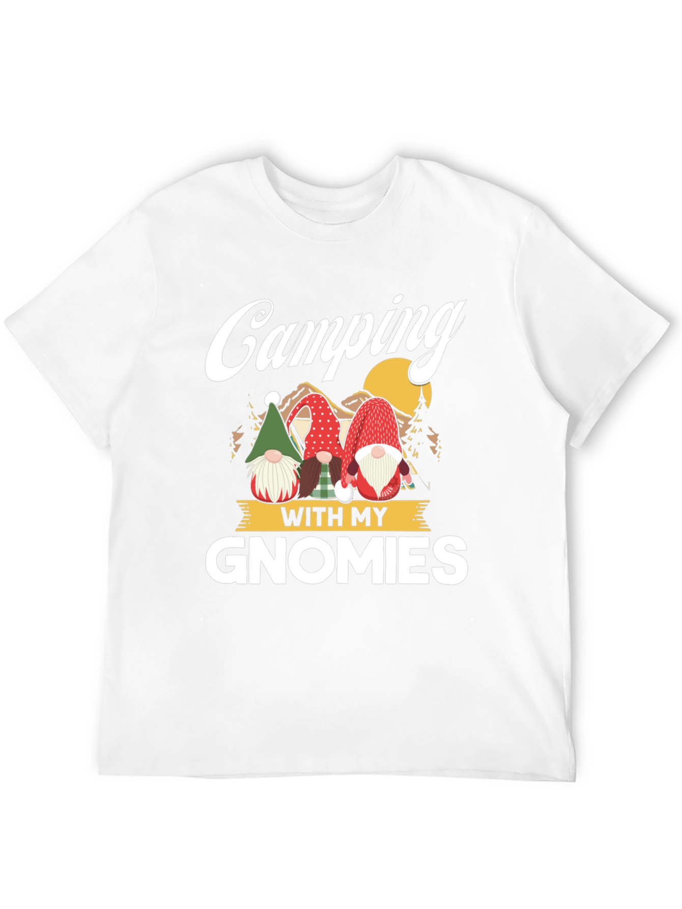 Camping With My Gnomies Graphic Tee
