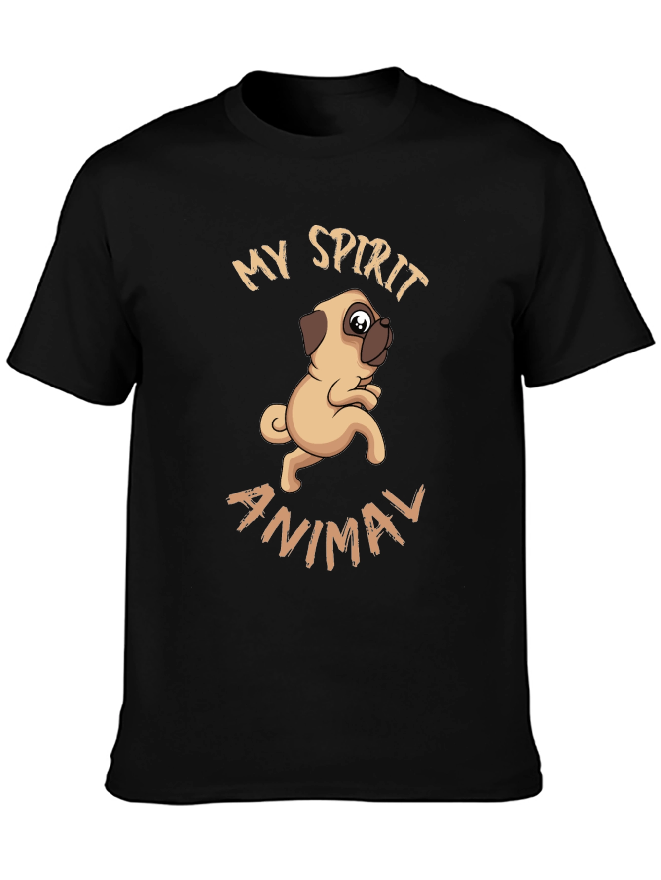 My Spirit Animal Pug Graphic T-Shirt