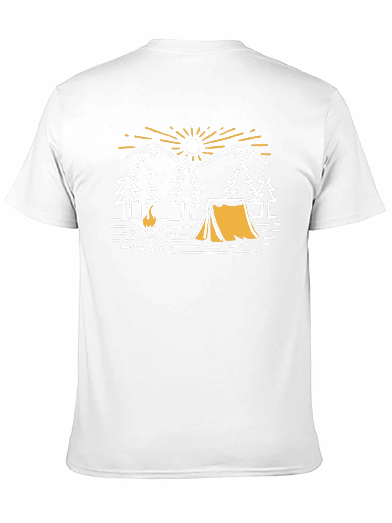 Camping Adventure Graphic T-Shirt - Black