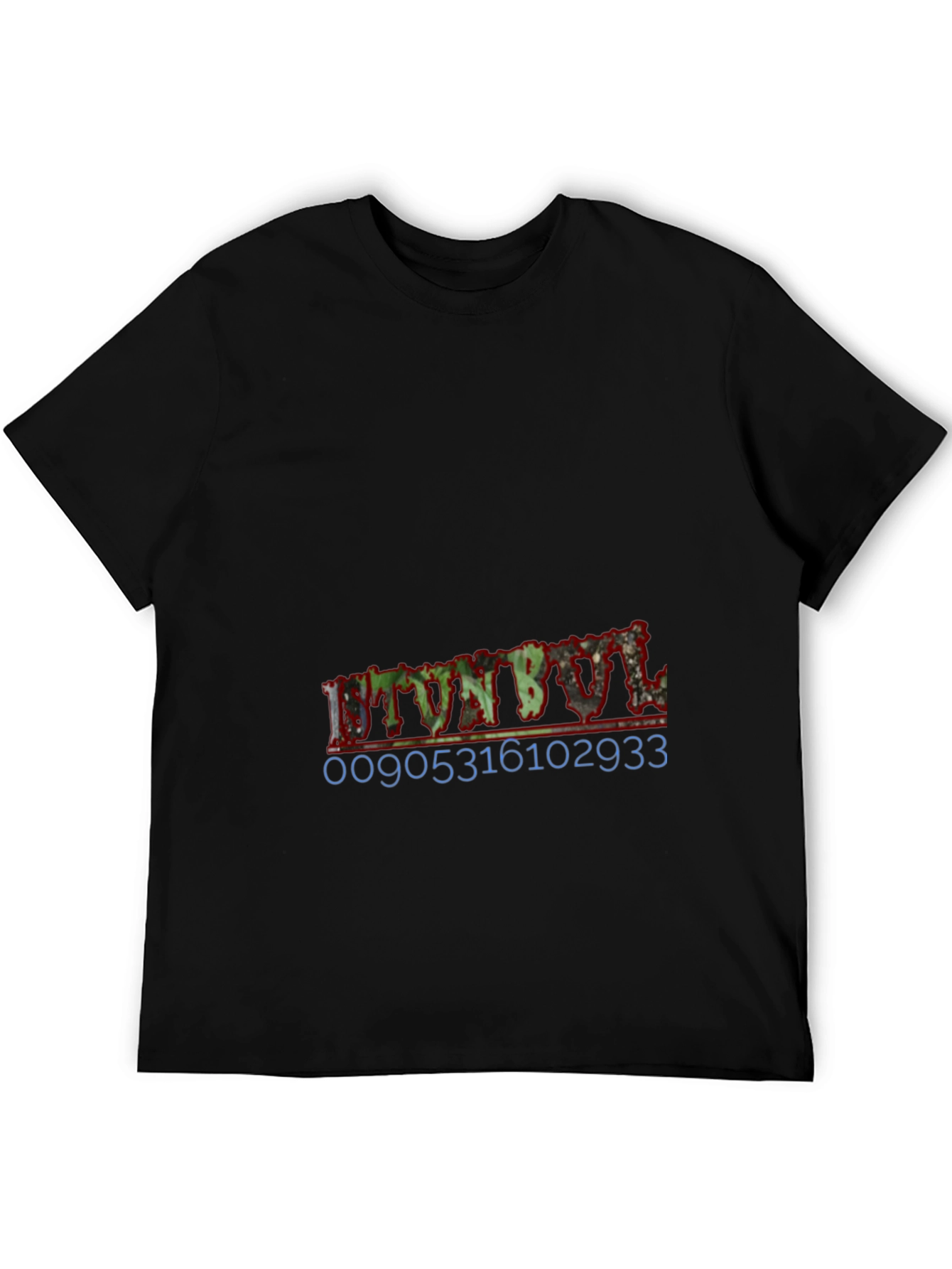 Mens Black Graphic T-Shirt - Urban Style