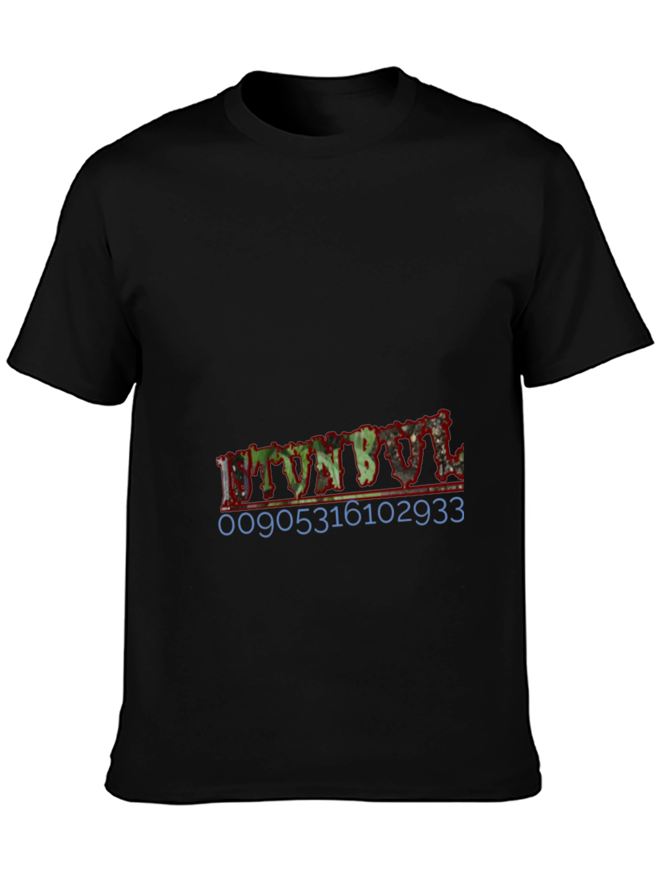 Mens Black Graphic T-Shirt - Urban Style