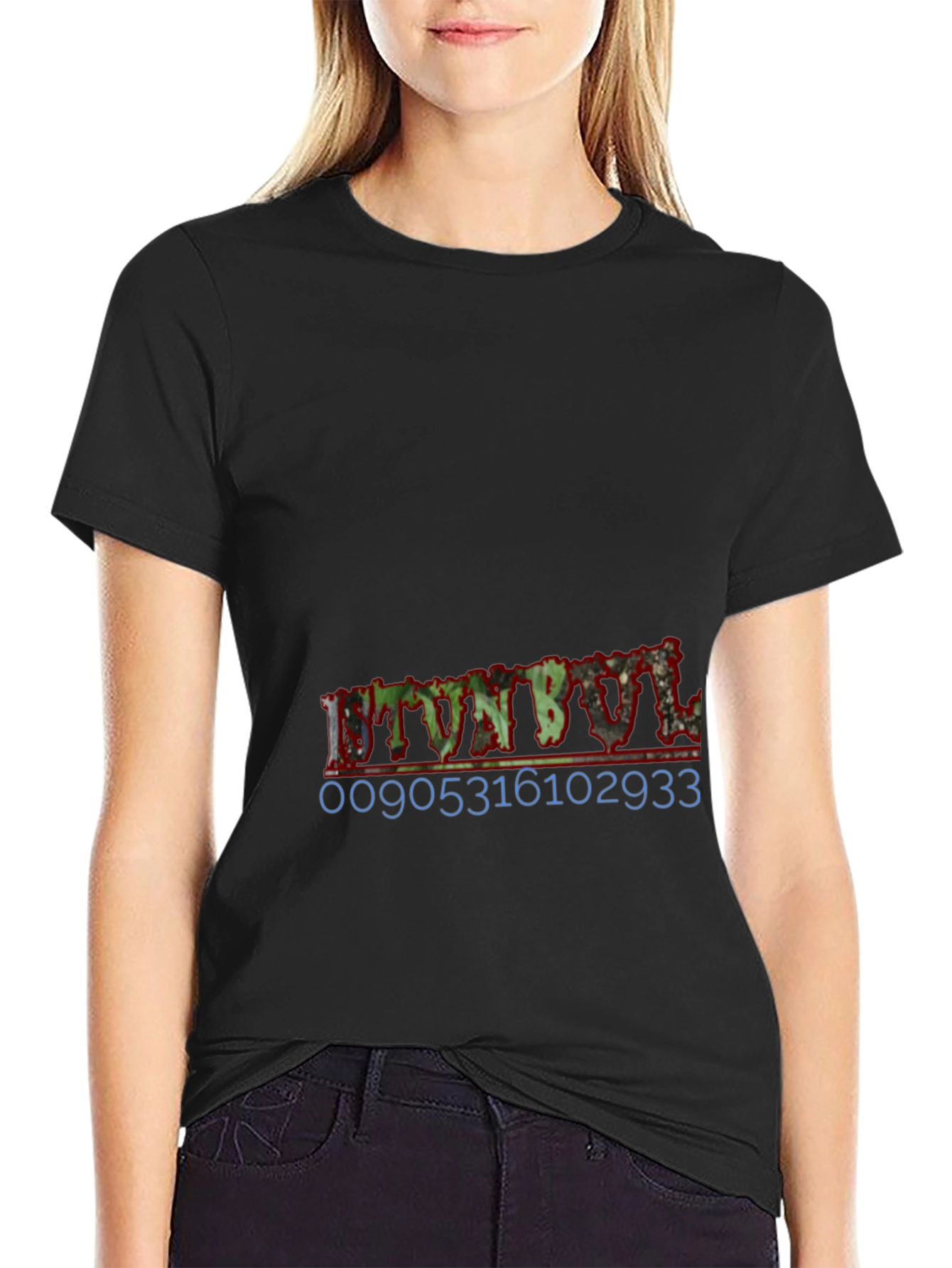 Mens Black Graphic T-Shirt - Urban Style