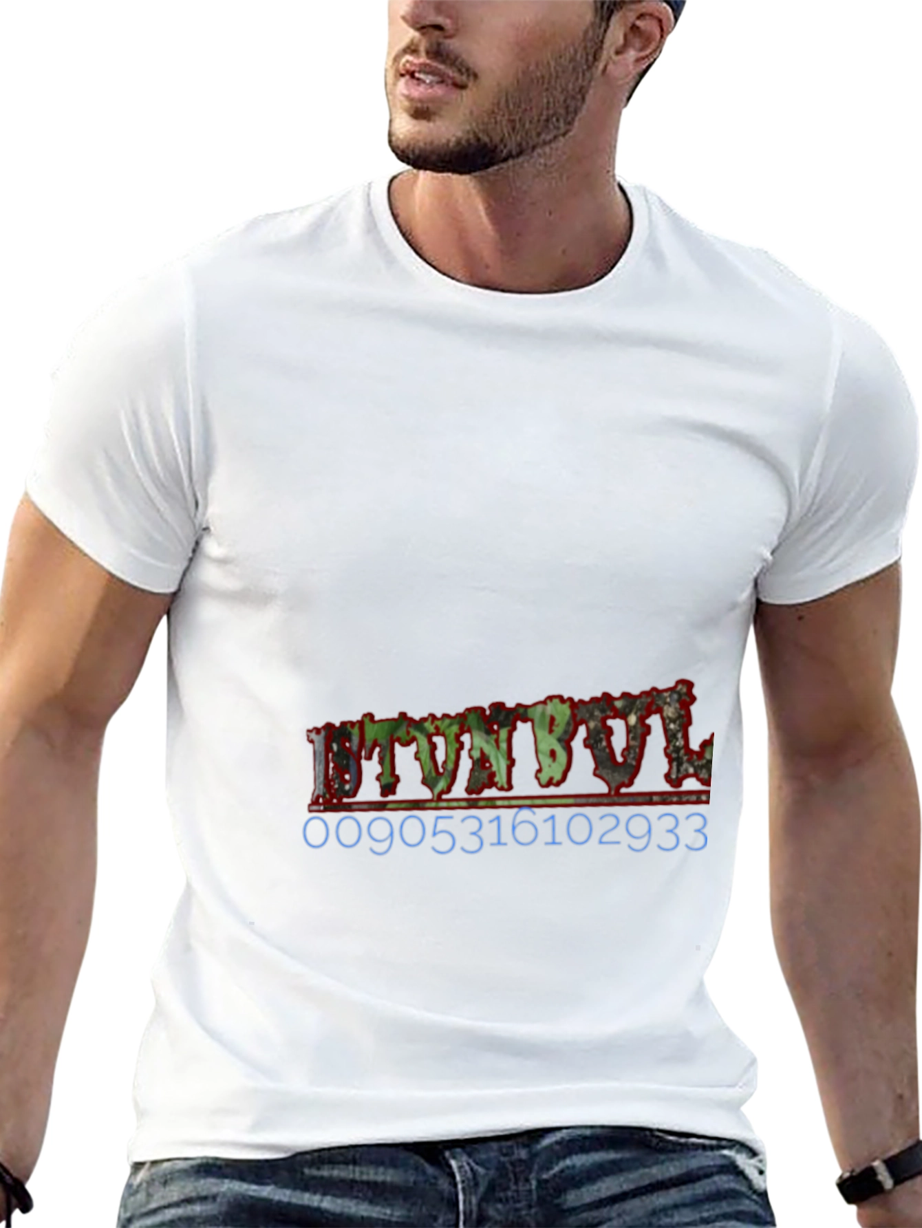 Mens Black Graphic T-Shirt - Urban Style