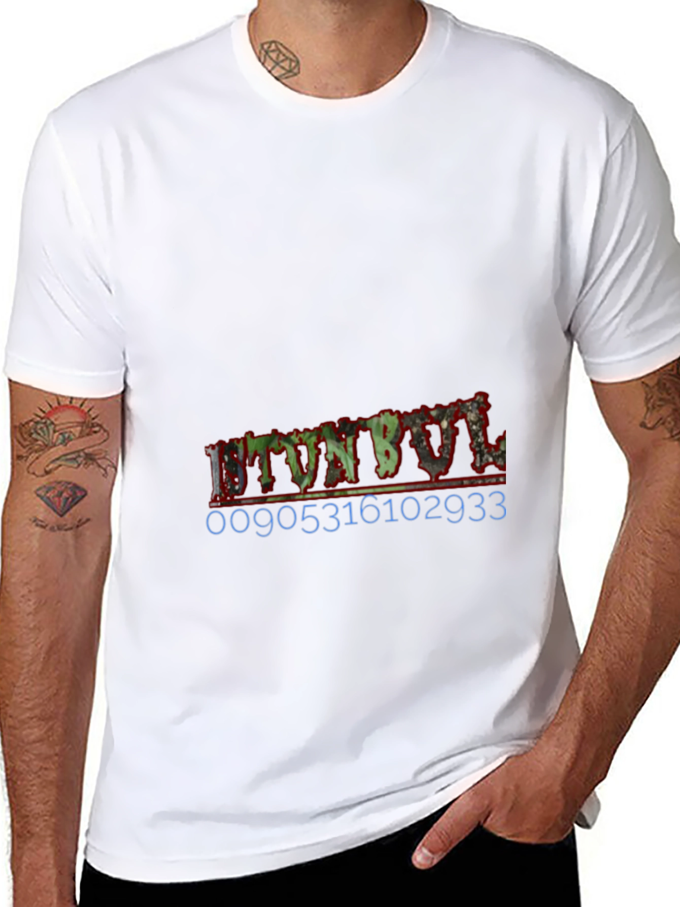 Mens Black Graphic T-Shirt - Urban Style