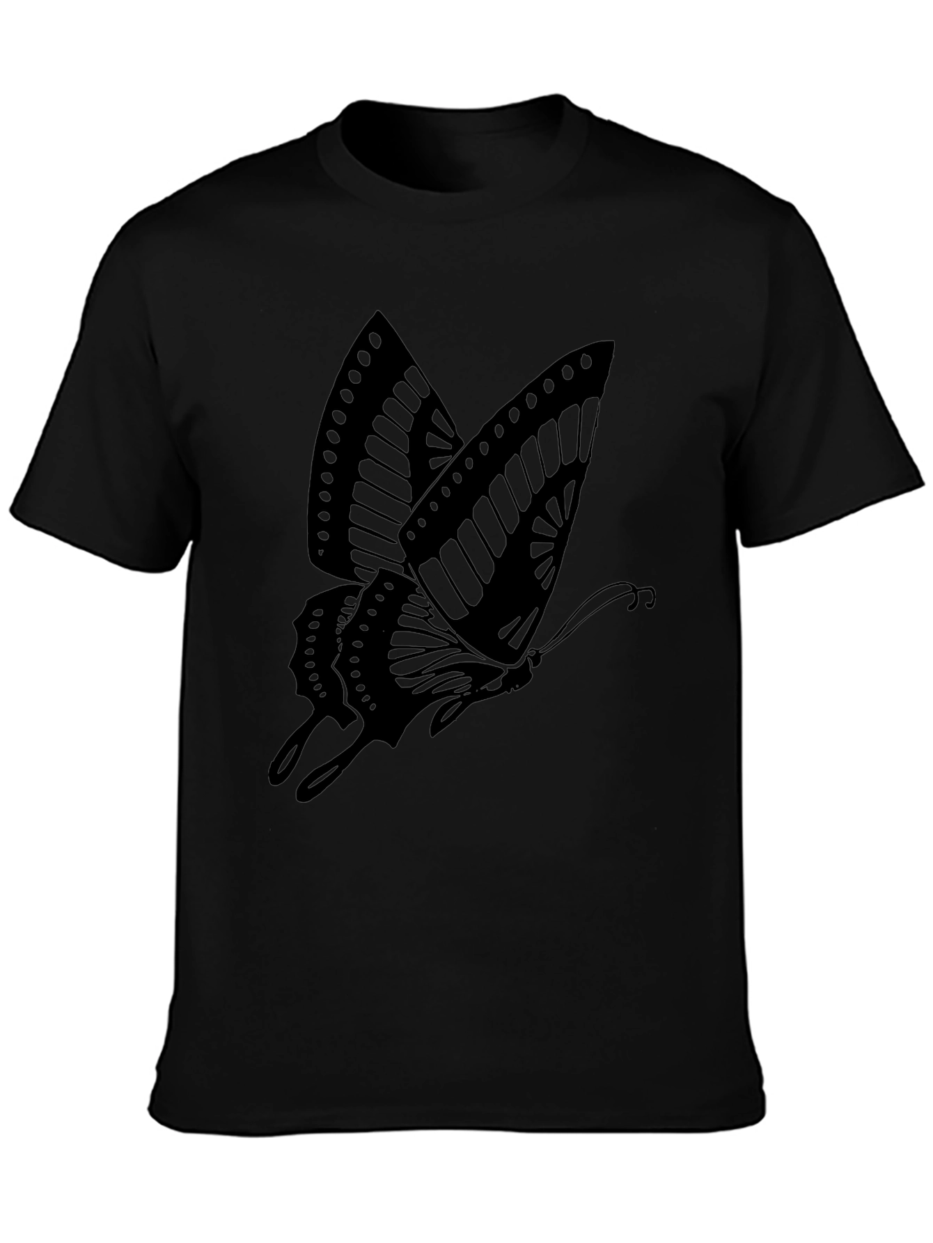 Butterfly Graphic Print Tee - Casual Style