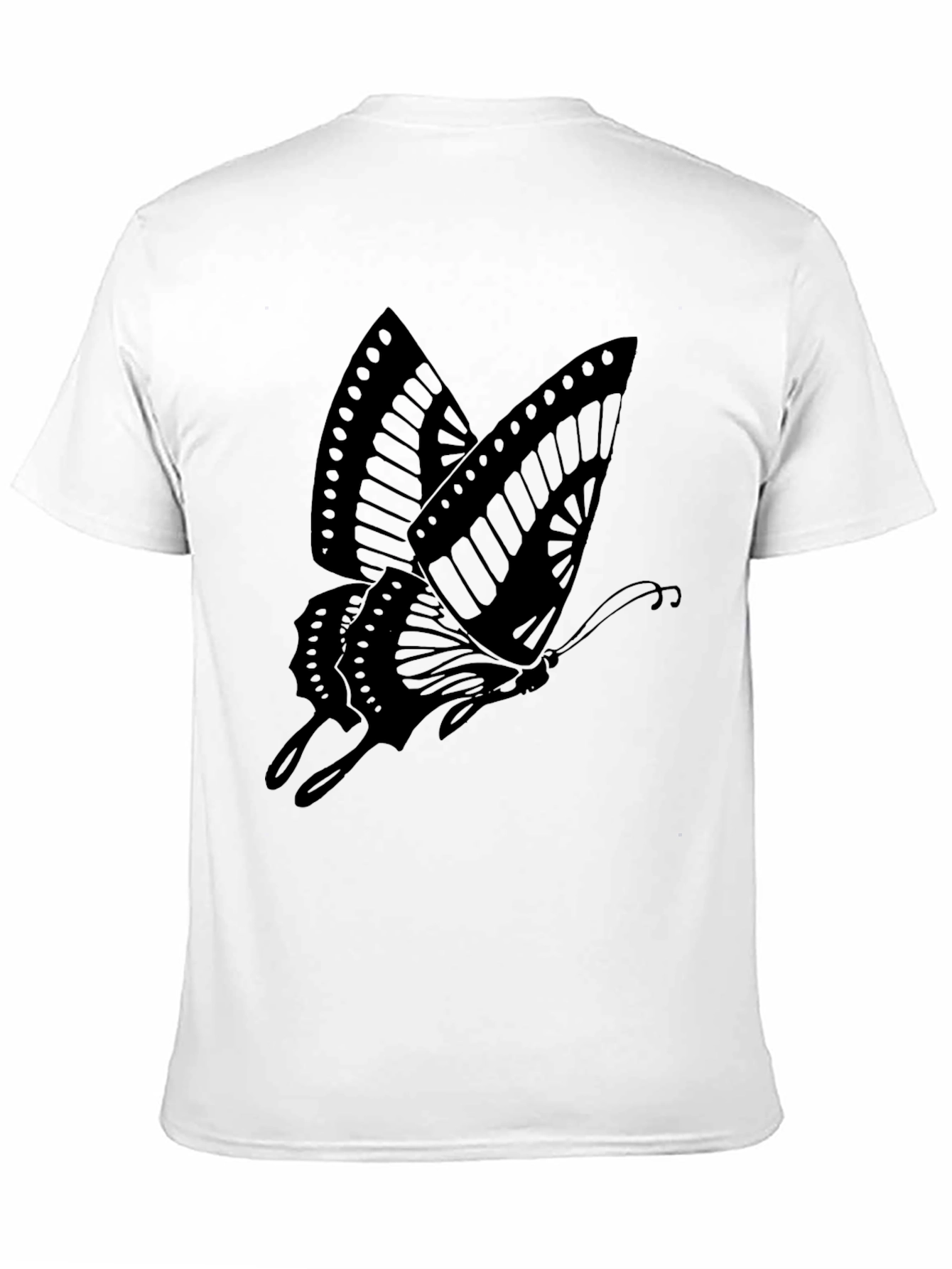 Butterfly Graphic Print Tee - Casual Style