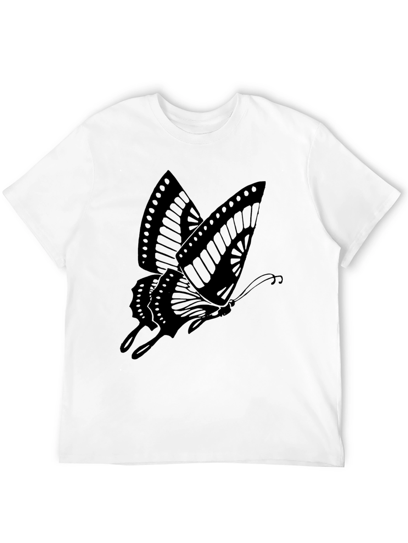 Butterfly Graphic Print Tee - Casual Style