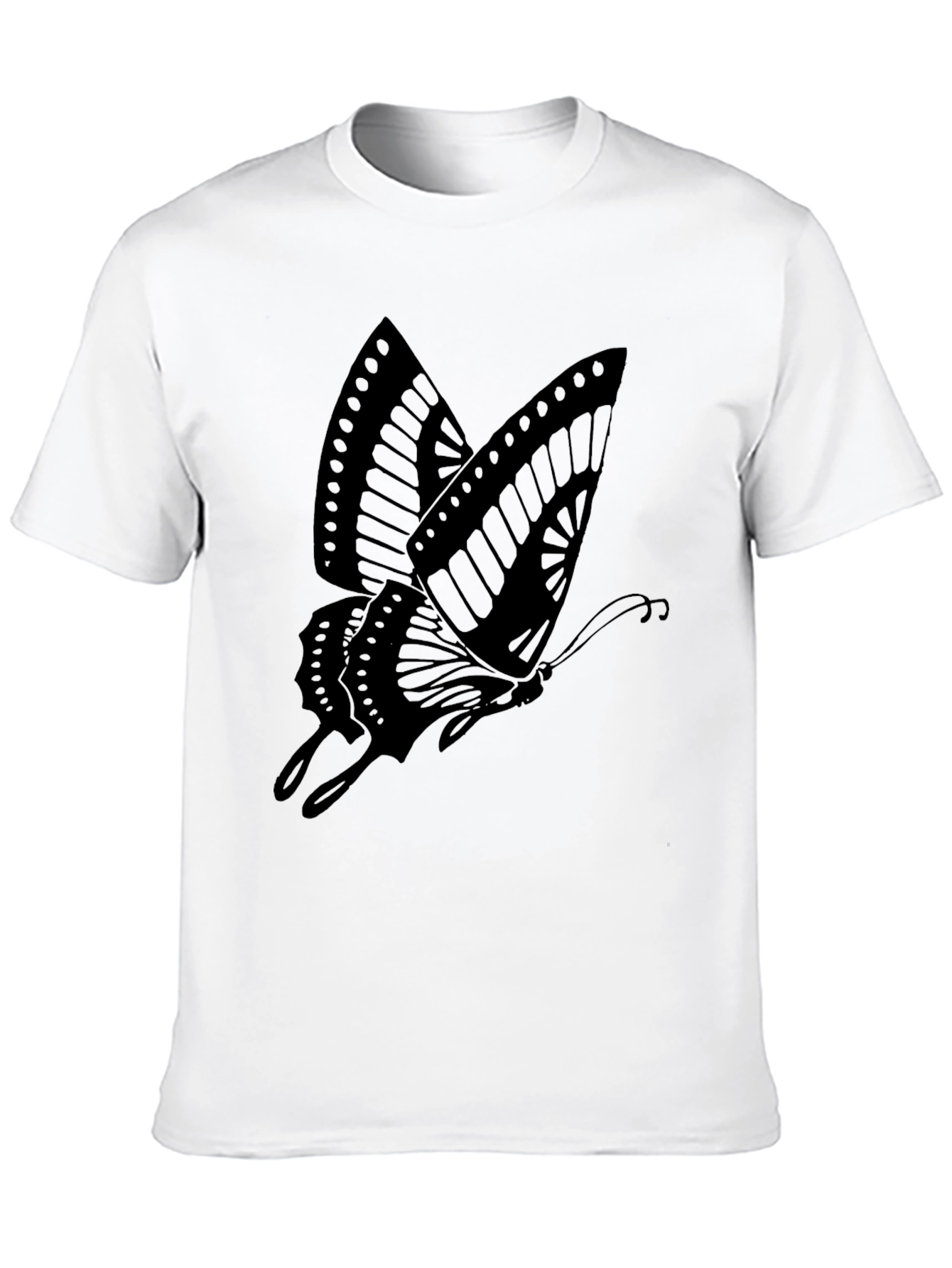 Butterfly Graphic Print Tee - Casual Style