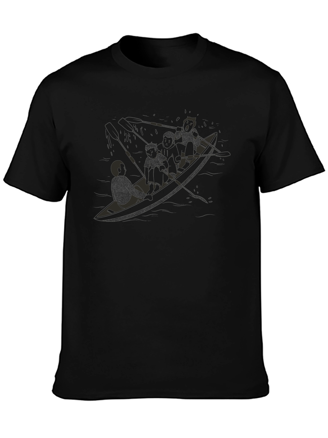 Crew Team Graphic Tee - Black