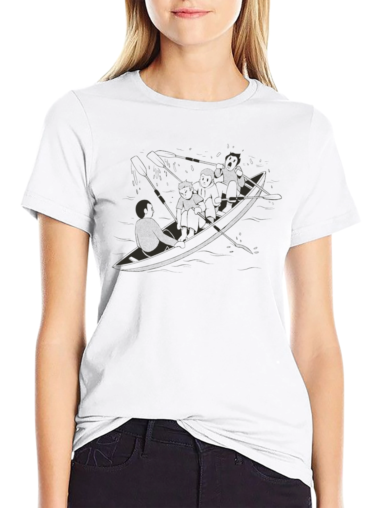 Crew Team Graphic Tee - Black