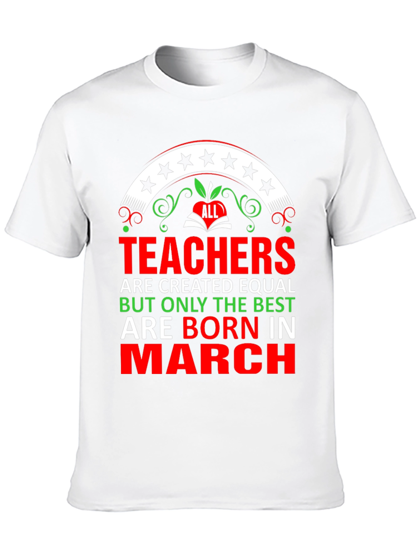 Best Teachers Are Born In March Black T-Shirt