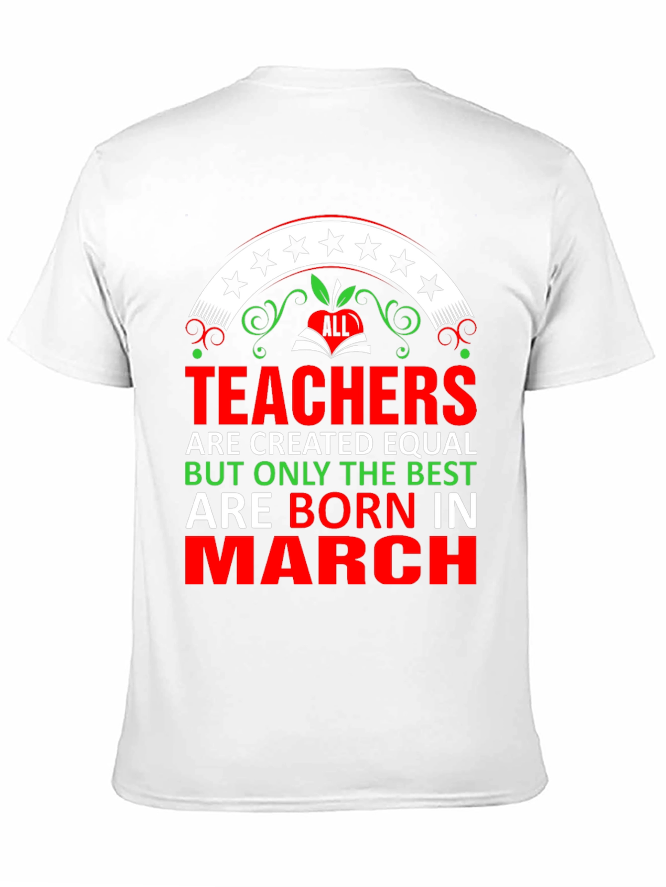 Best Teachers Are Born In March Black T-Shirt