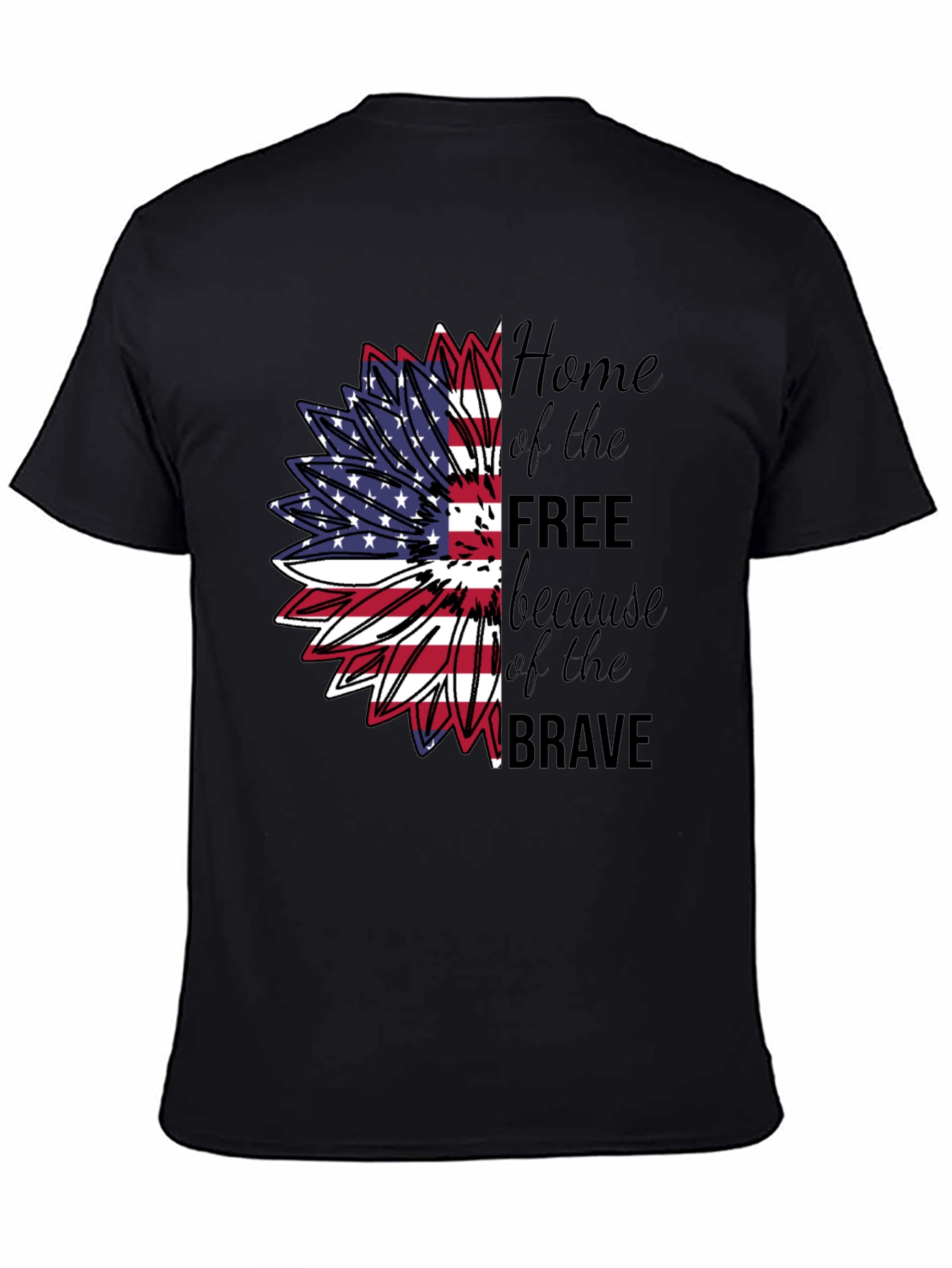 Patriotic Sunflower T-Shirt - Home of the Free