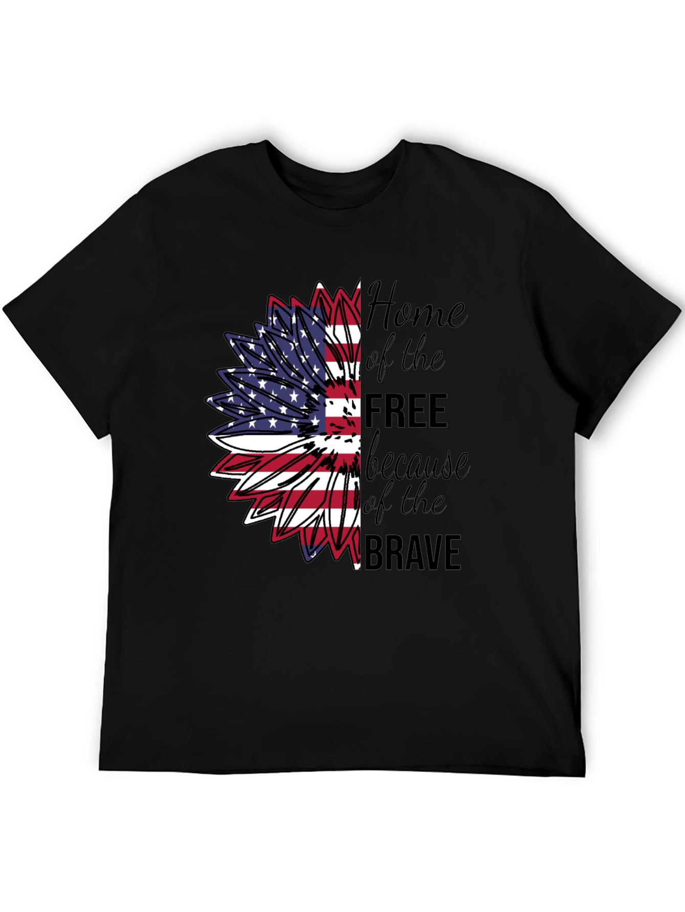 Patriotic Sunflower T-Shirt - Home of the Free