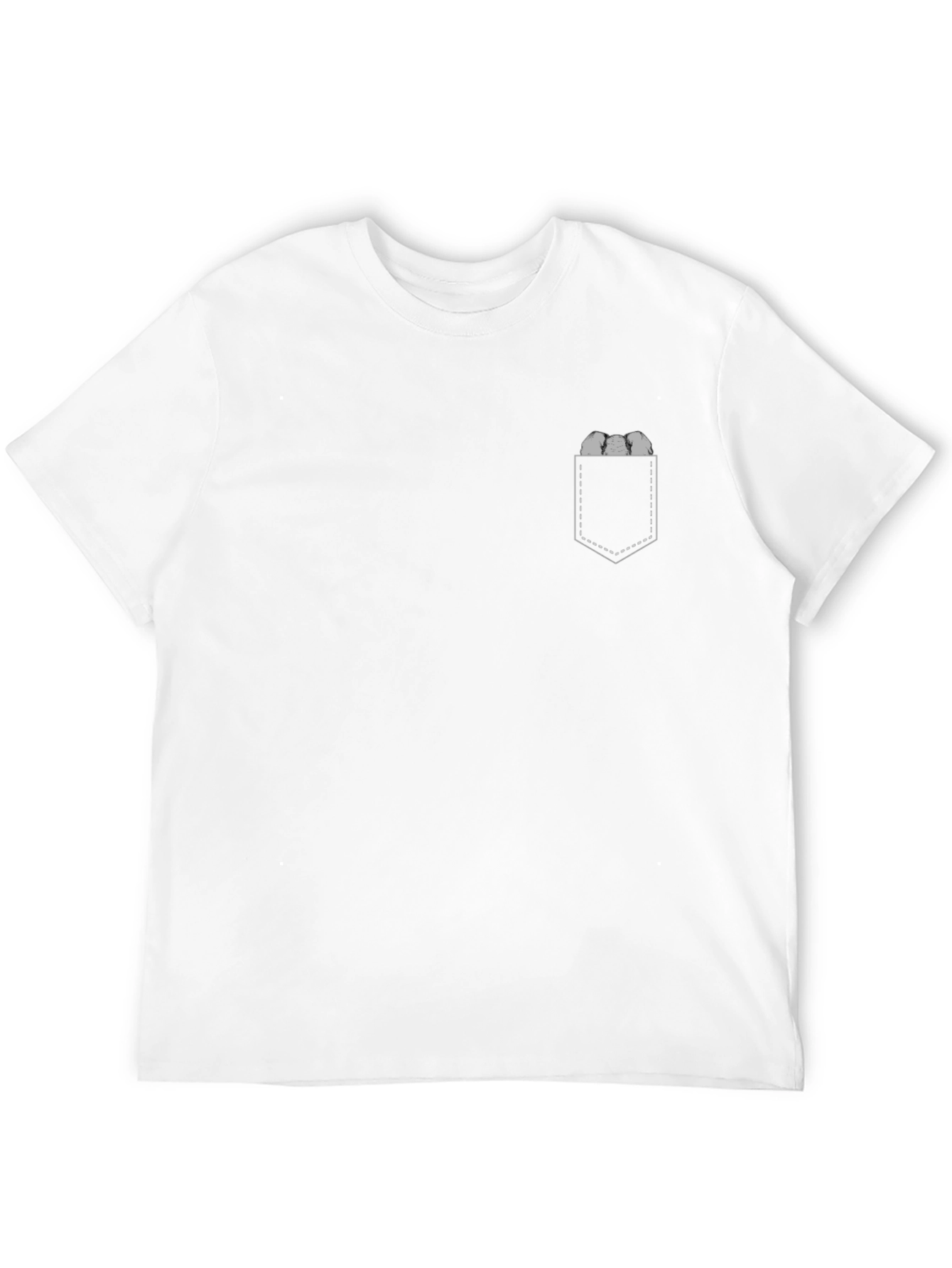 Mens Black Tee with Novelty Pocket Design