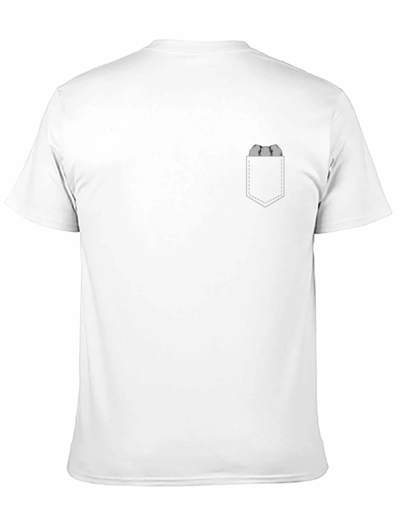 Mens Black Tee with Novelty Pocket Design