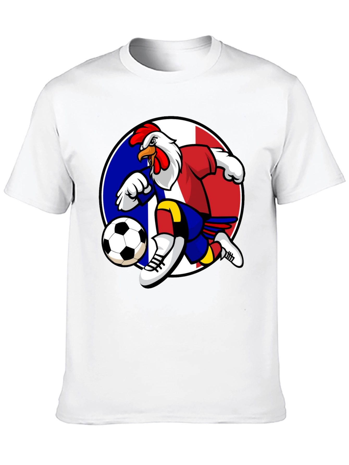 French Rooster Soccer T-Shirt - Black