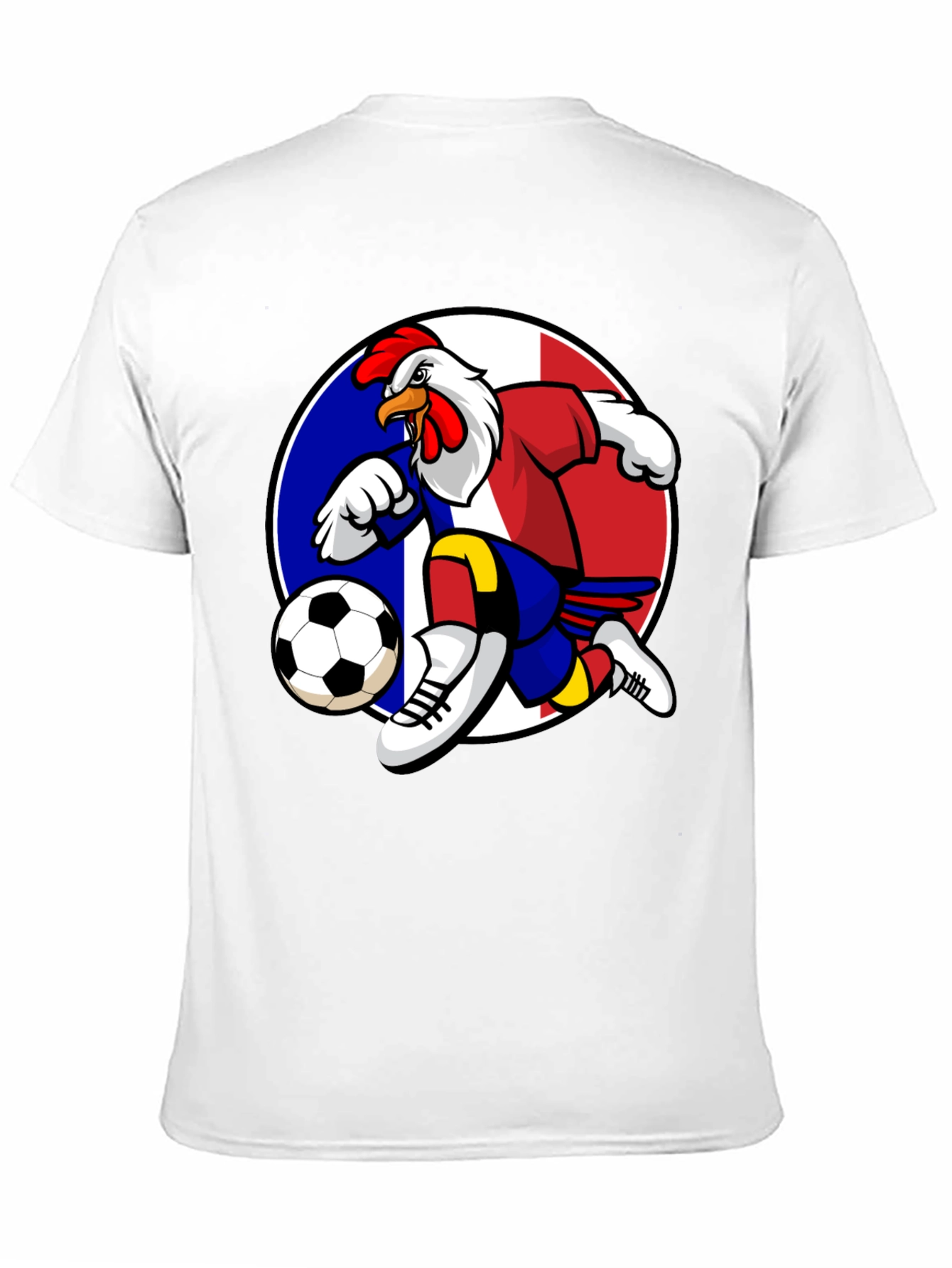 French Rooster Soccer T-Shirt - Black