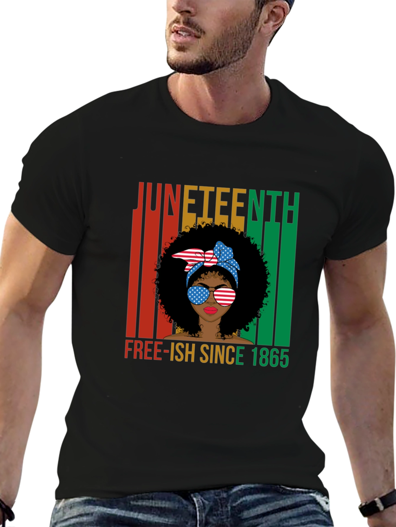 Juneteenth Free-ish Since 1865 Black T-Shirt