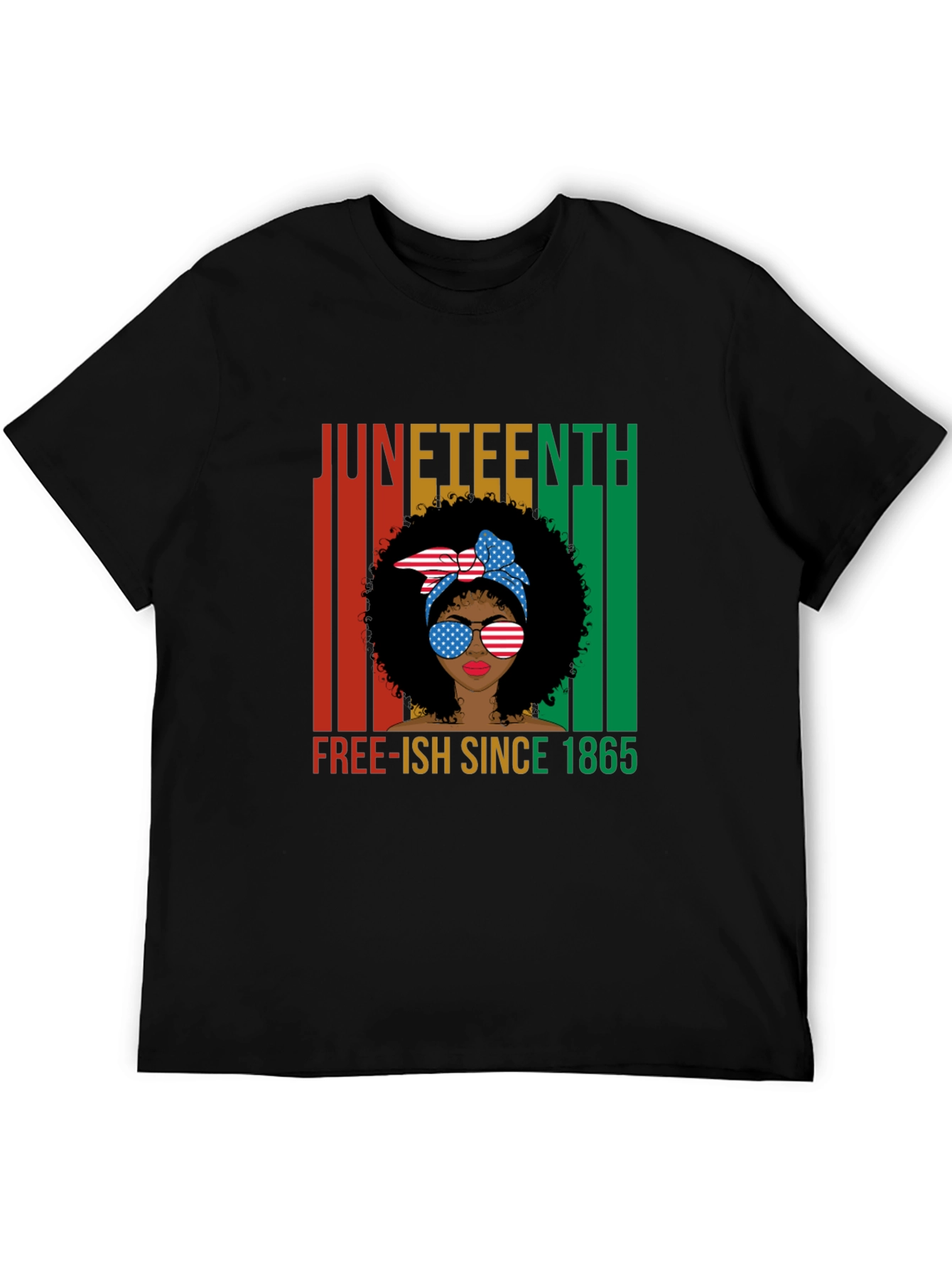 Juneteenth Free-ish Since 1865 Black T-Shirt
