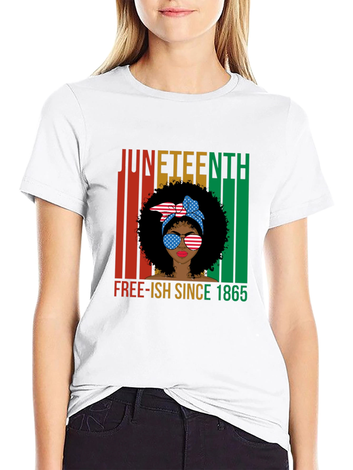 Juneteenth Free-ish Since 1865 Black T-Shirt