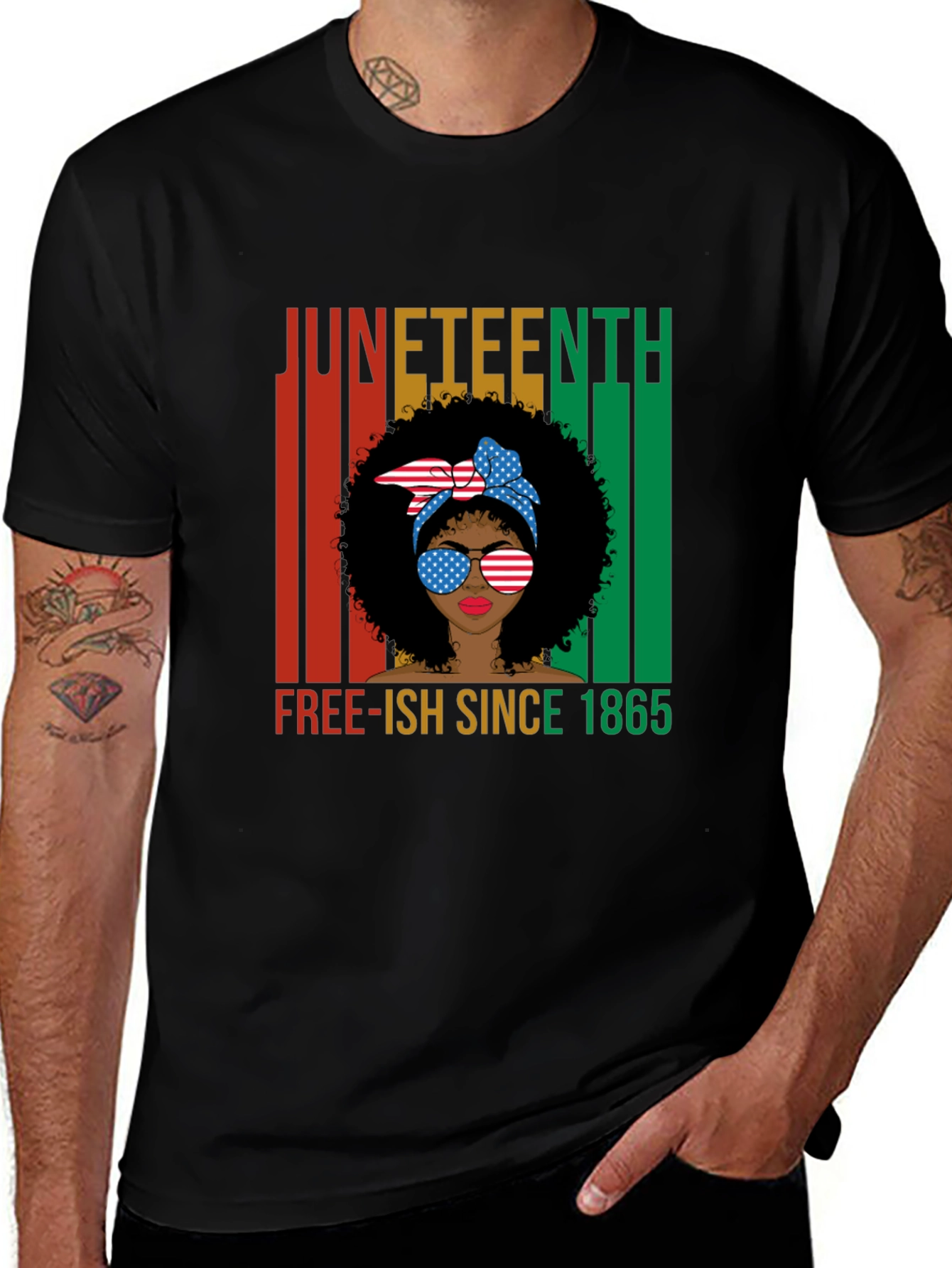 Juneteenth Free-ish Since 1865 Black T-Shirt
