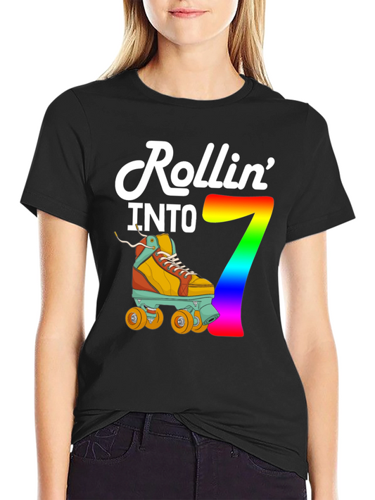 Rollin Into 7th Birthday T-Shirt