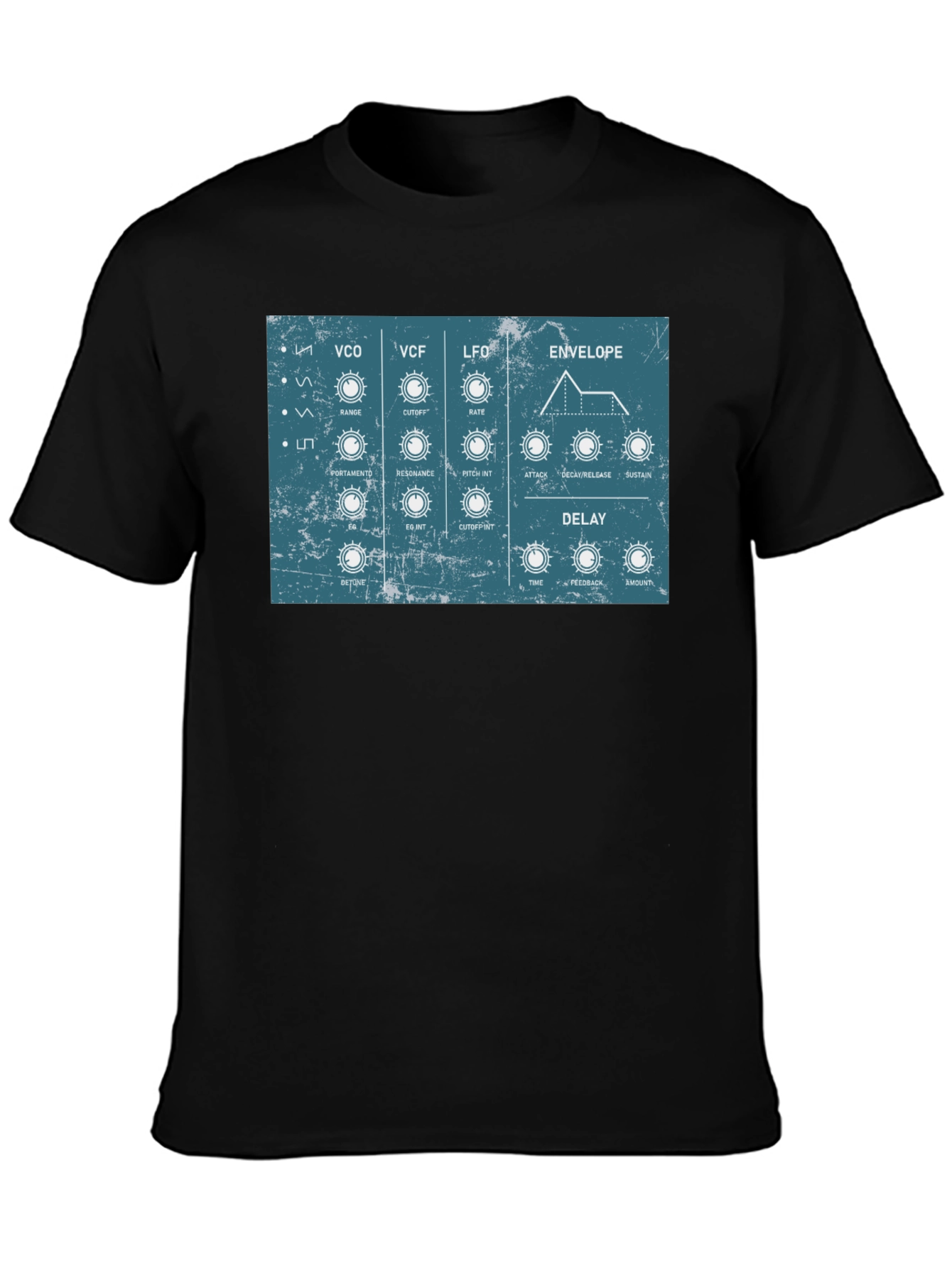Synthesizer Control Panel Graphic T-Shirt