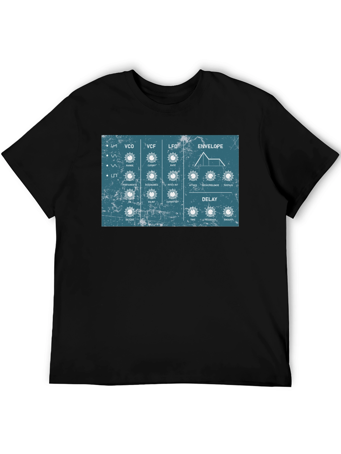 Synthesizer Control Panel Graphic T-Shirt