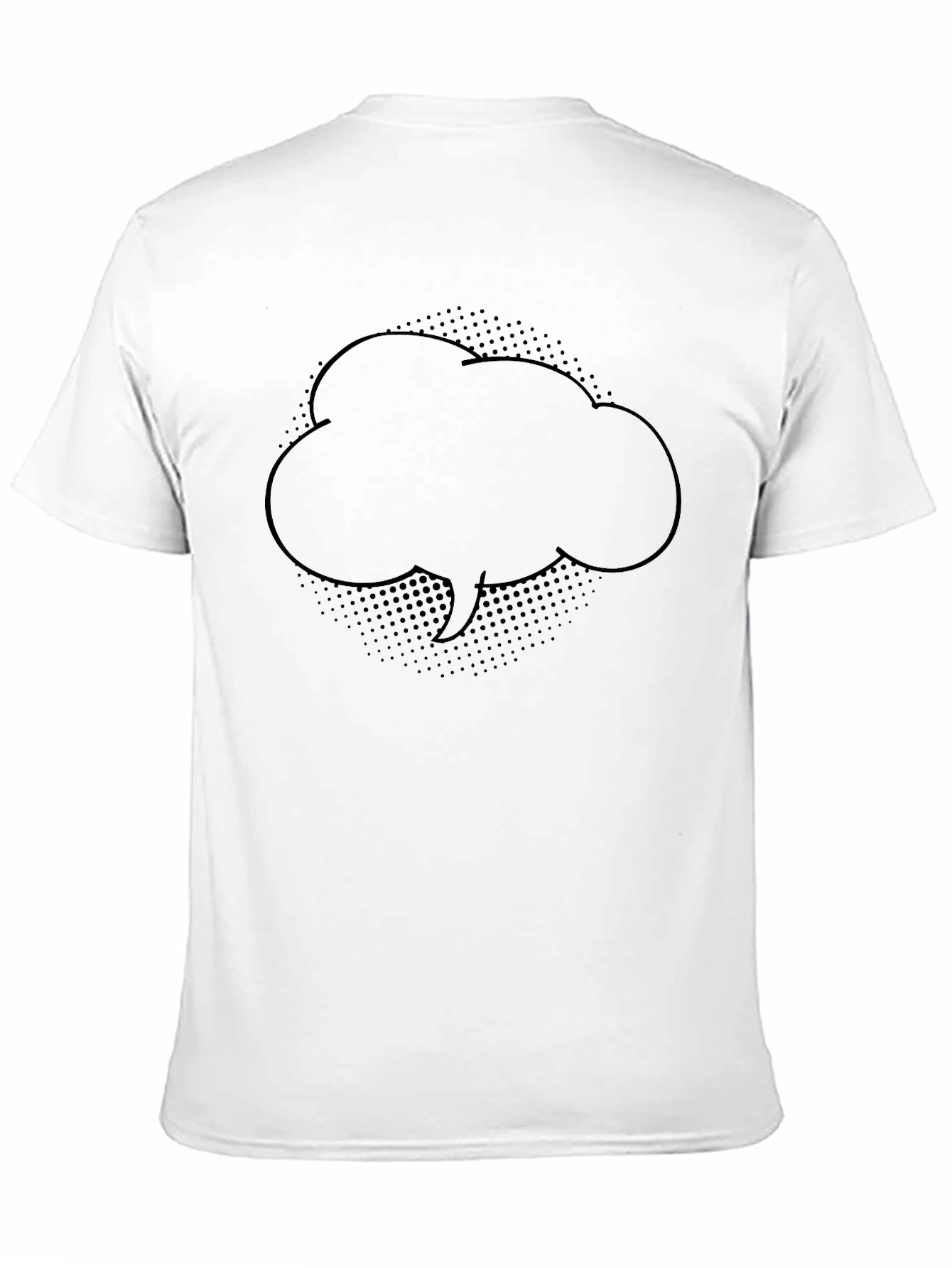 Comic Speech Bubble Black T-Shirt