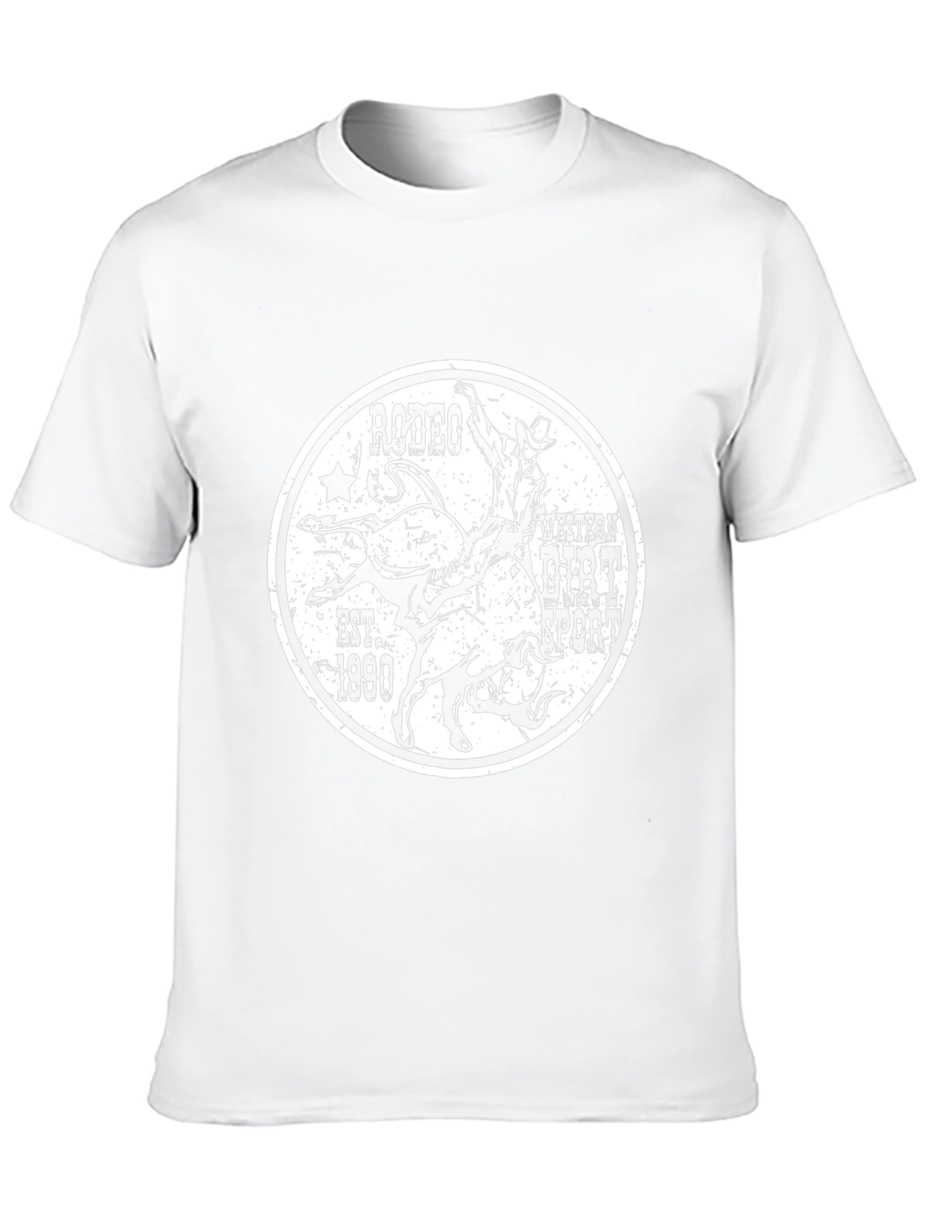Rodeo Western Dirt Sport Black T-Shirt